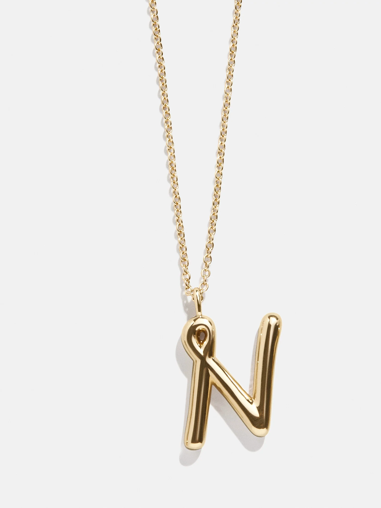 Bubble Script Initial Necklace - Bubble Script