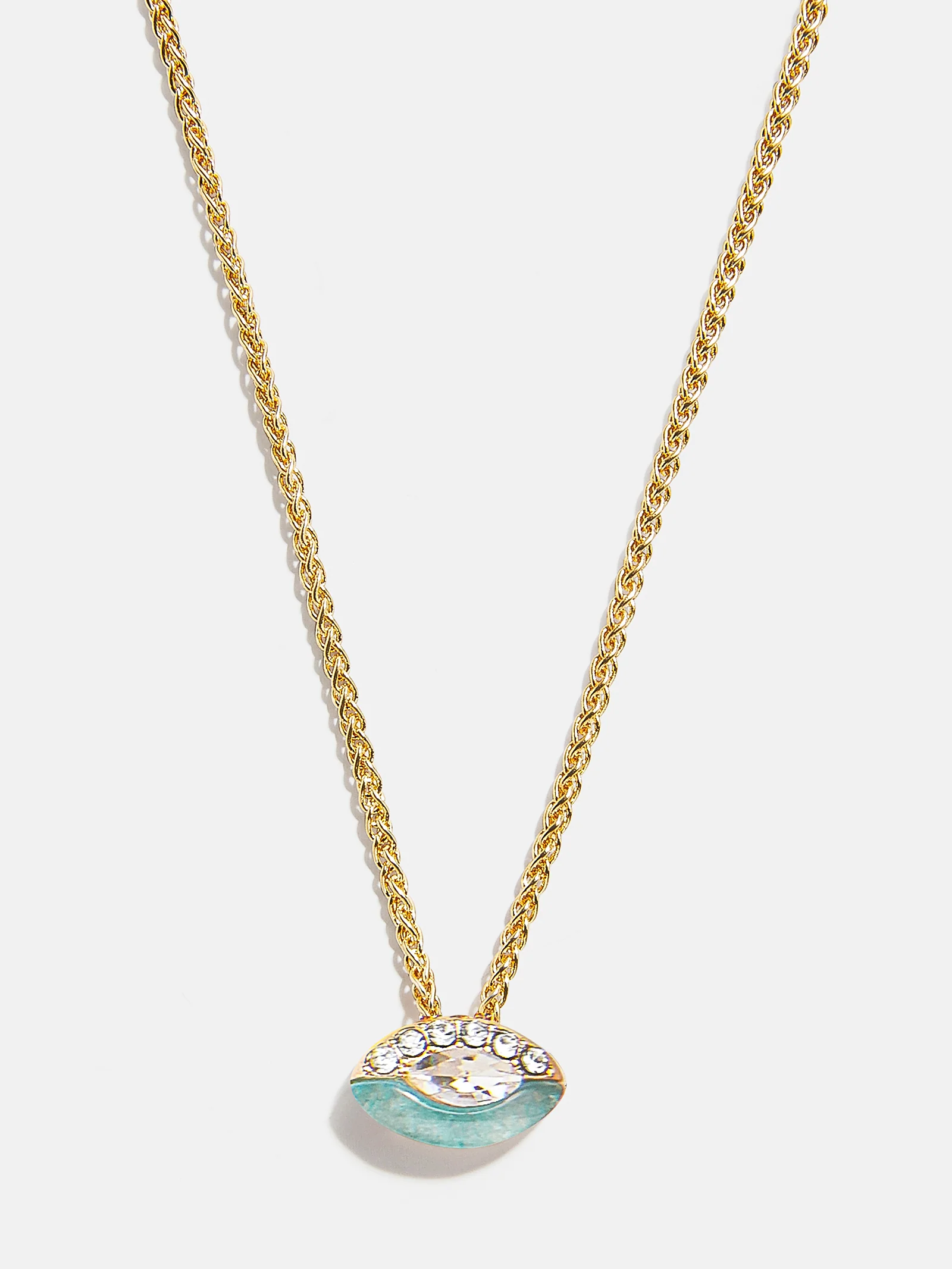 Clove Semi-Precious Birthstone Necklace - Aquamarine