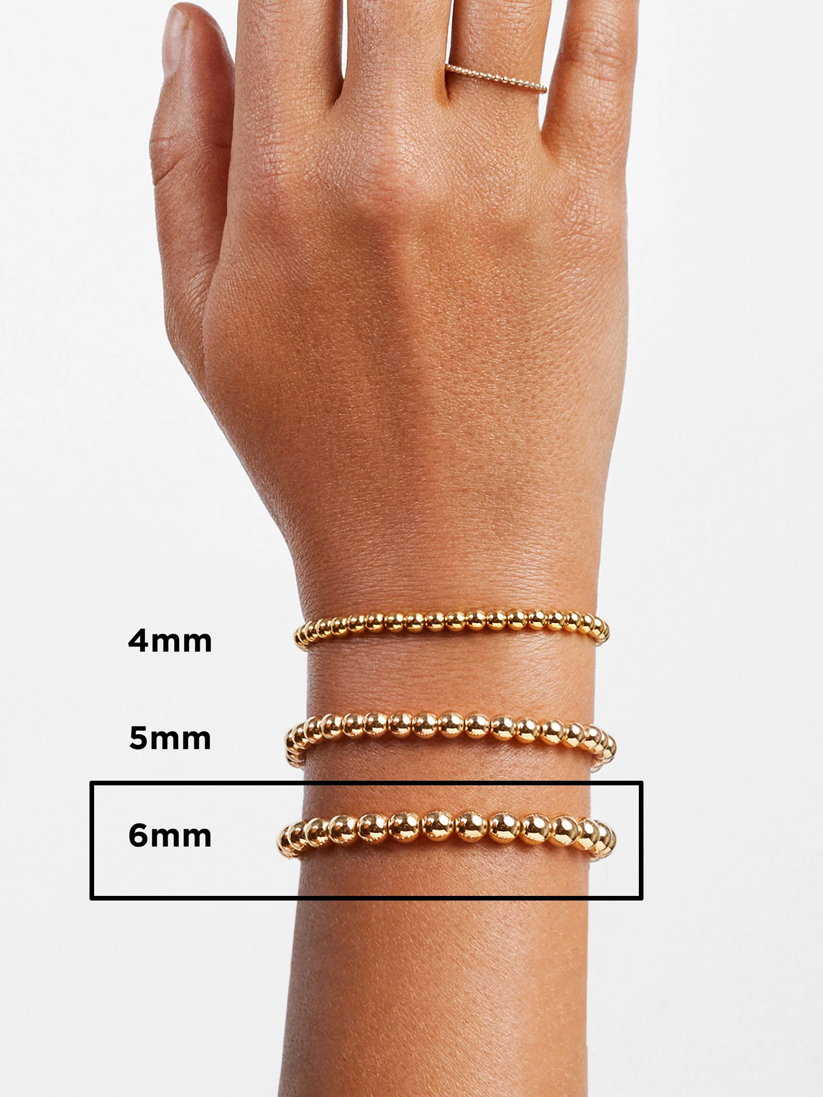 Initial Pisa Beaded Bracelet - White