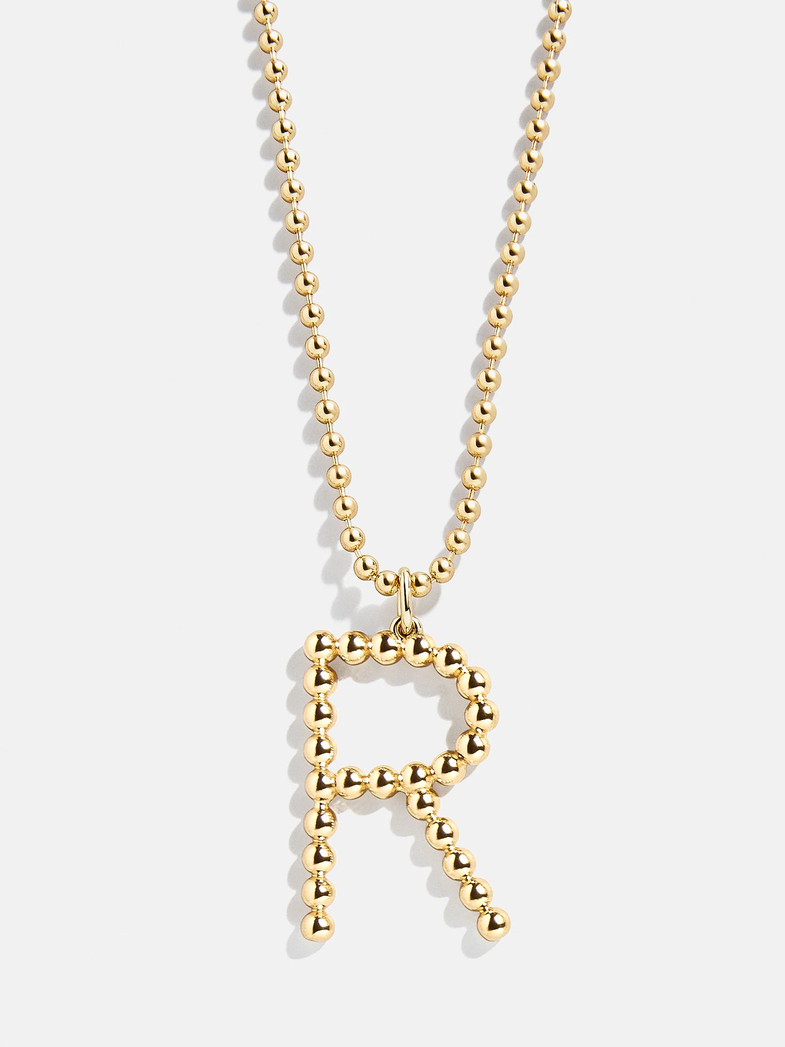 Oversized Initial Pisa Necklace - Gold