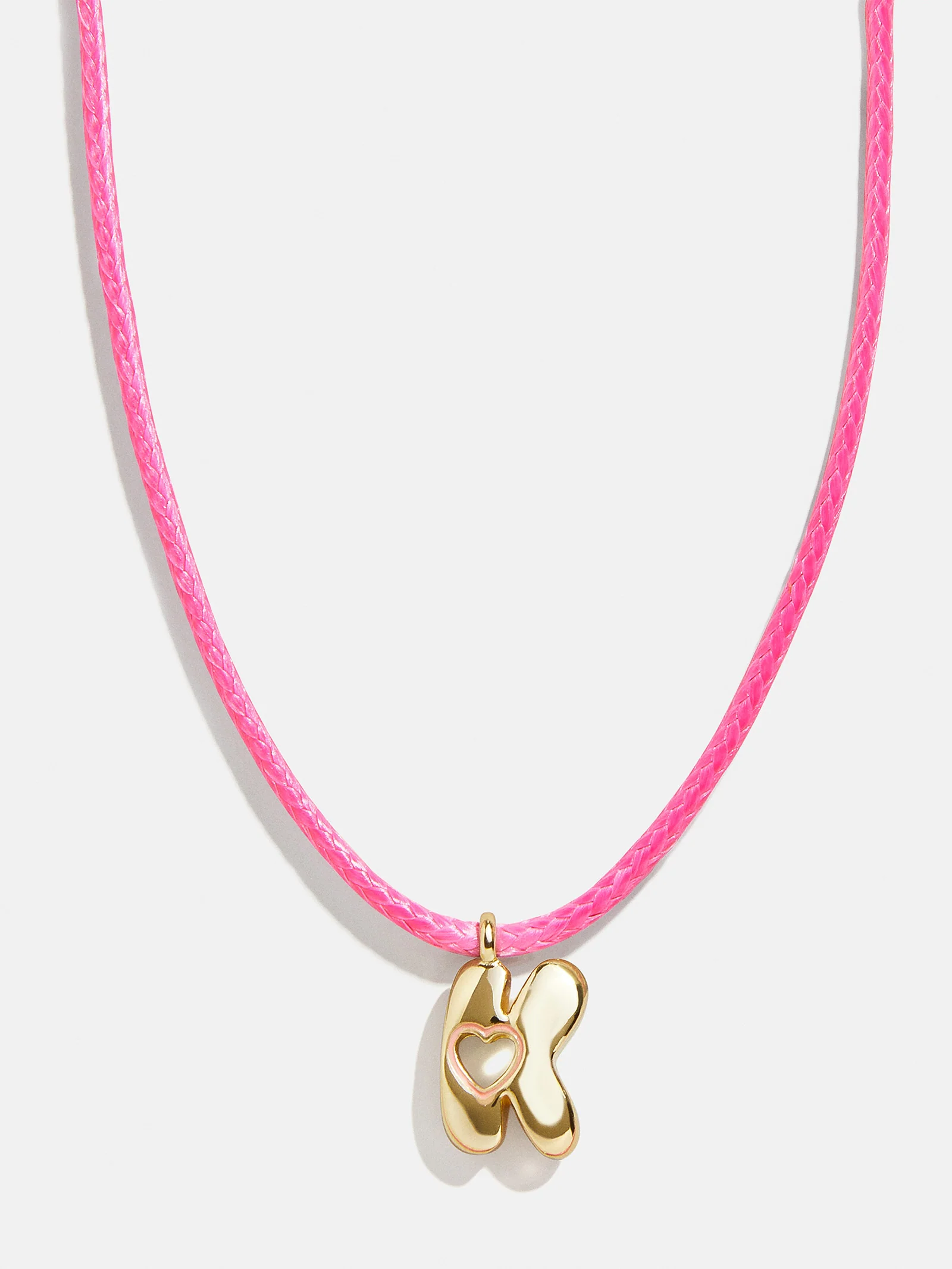 Pretty in Pink Kids Initial Necklace - Light Pink