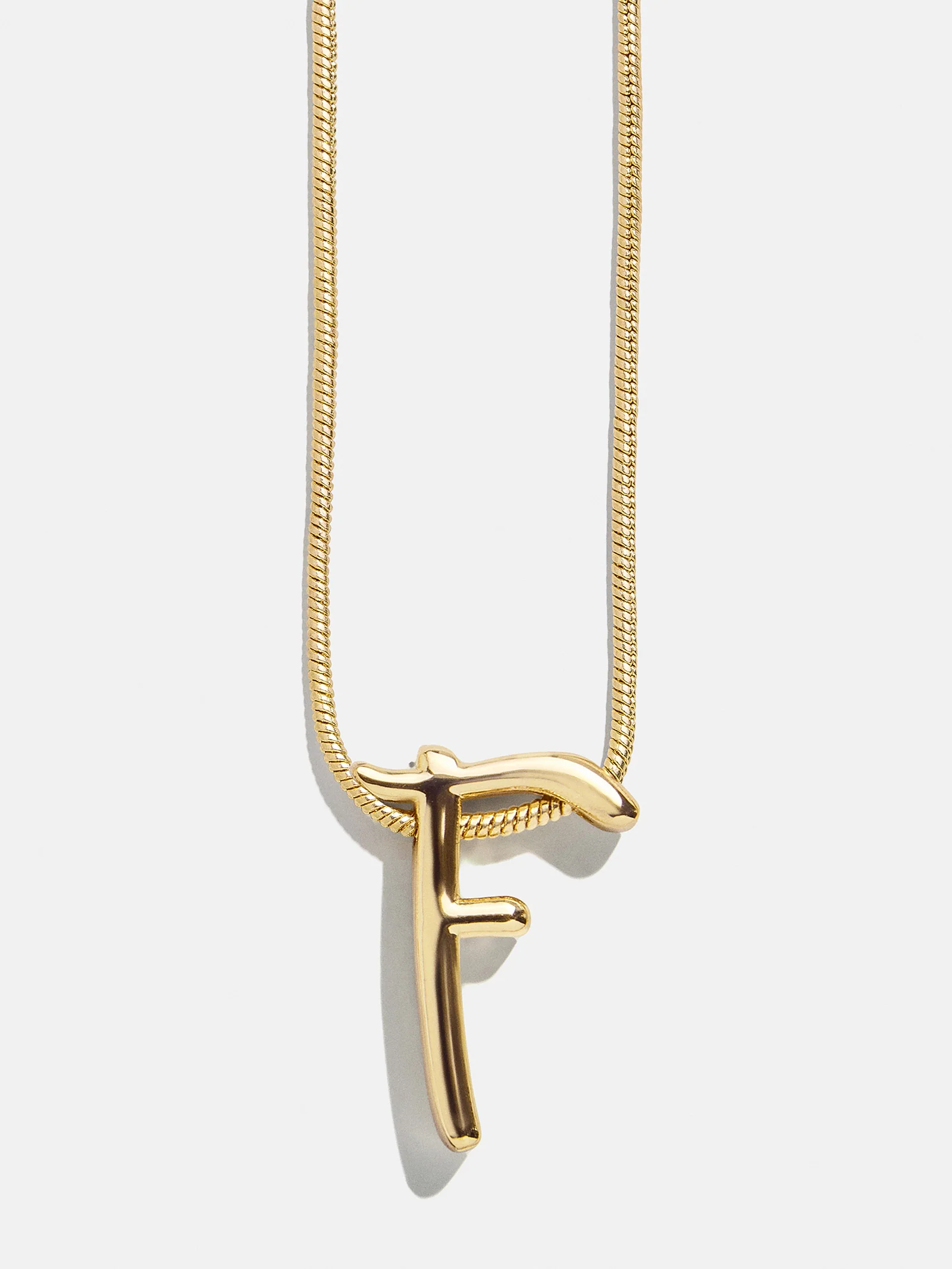 Classic Script Initial Necklace - Classic Script