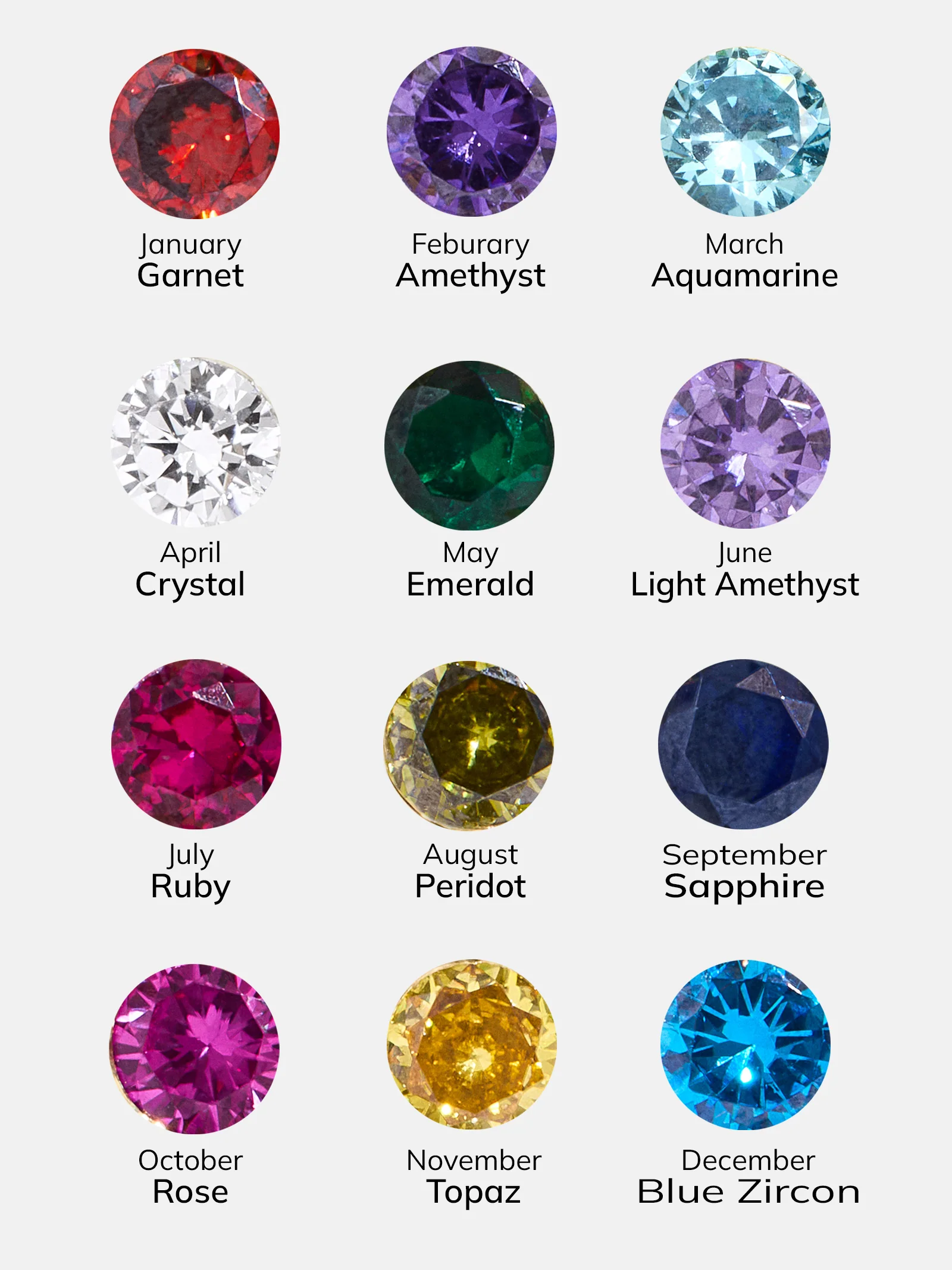 18K Gold Custom Birthstone Ring - Gold