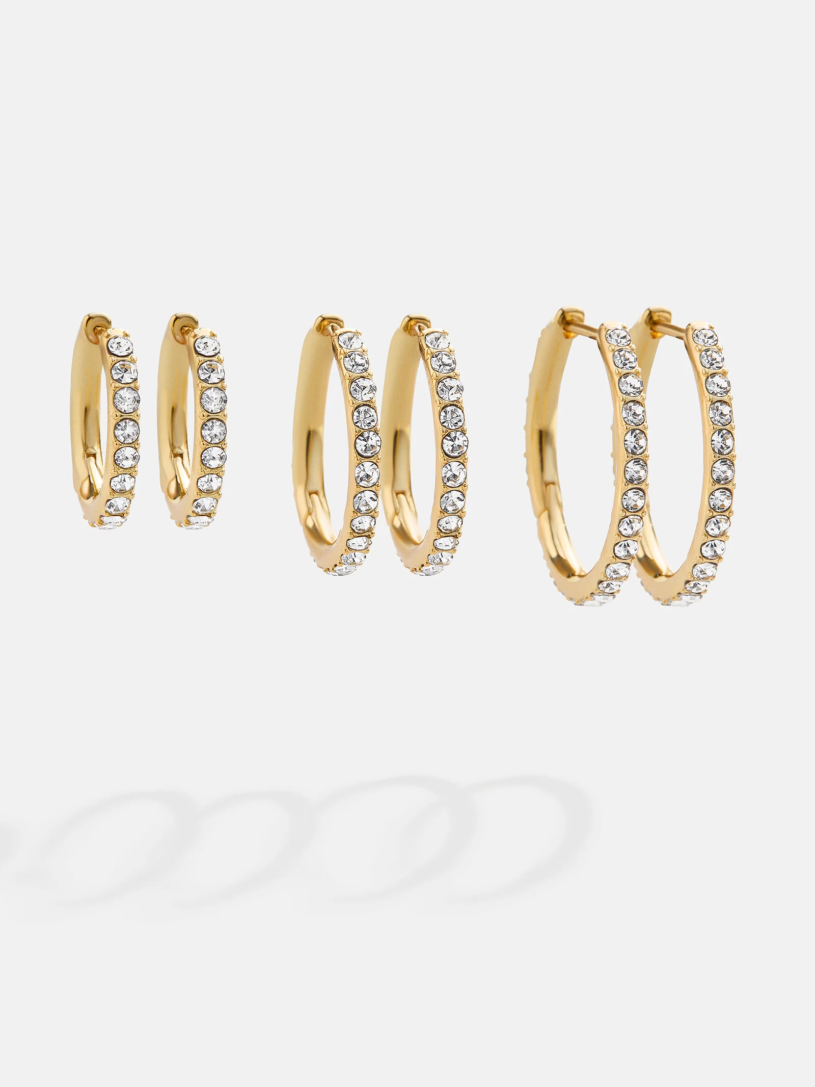 Niata Earring Set - Gold/Pavé