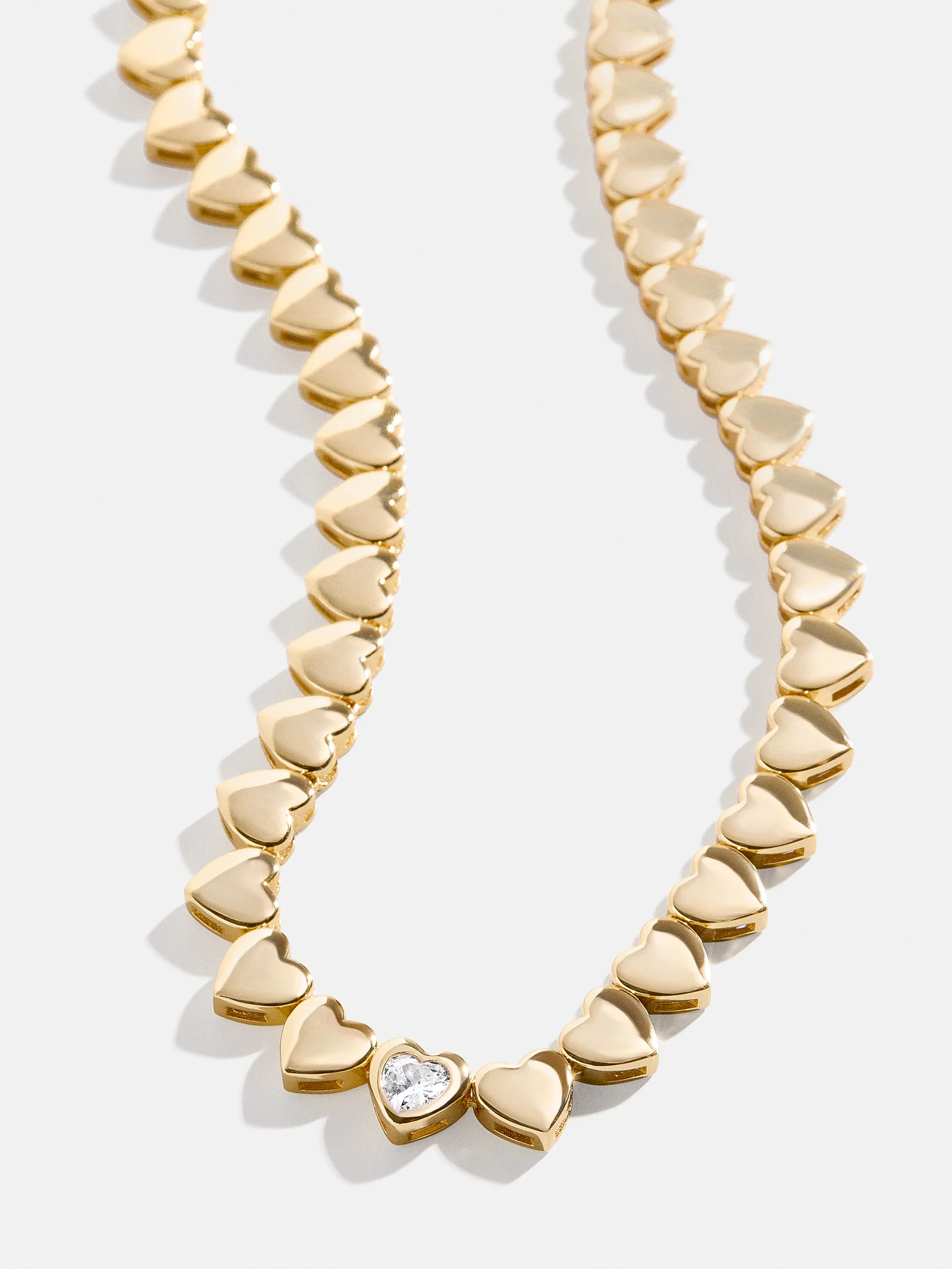 18K Gold Daphne Tennis Necklace - Gold/Pavé