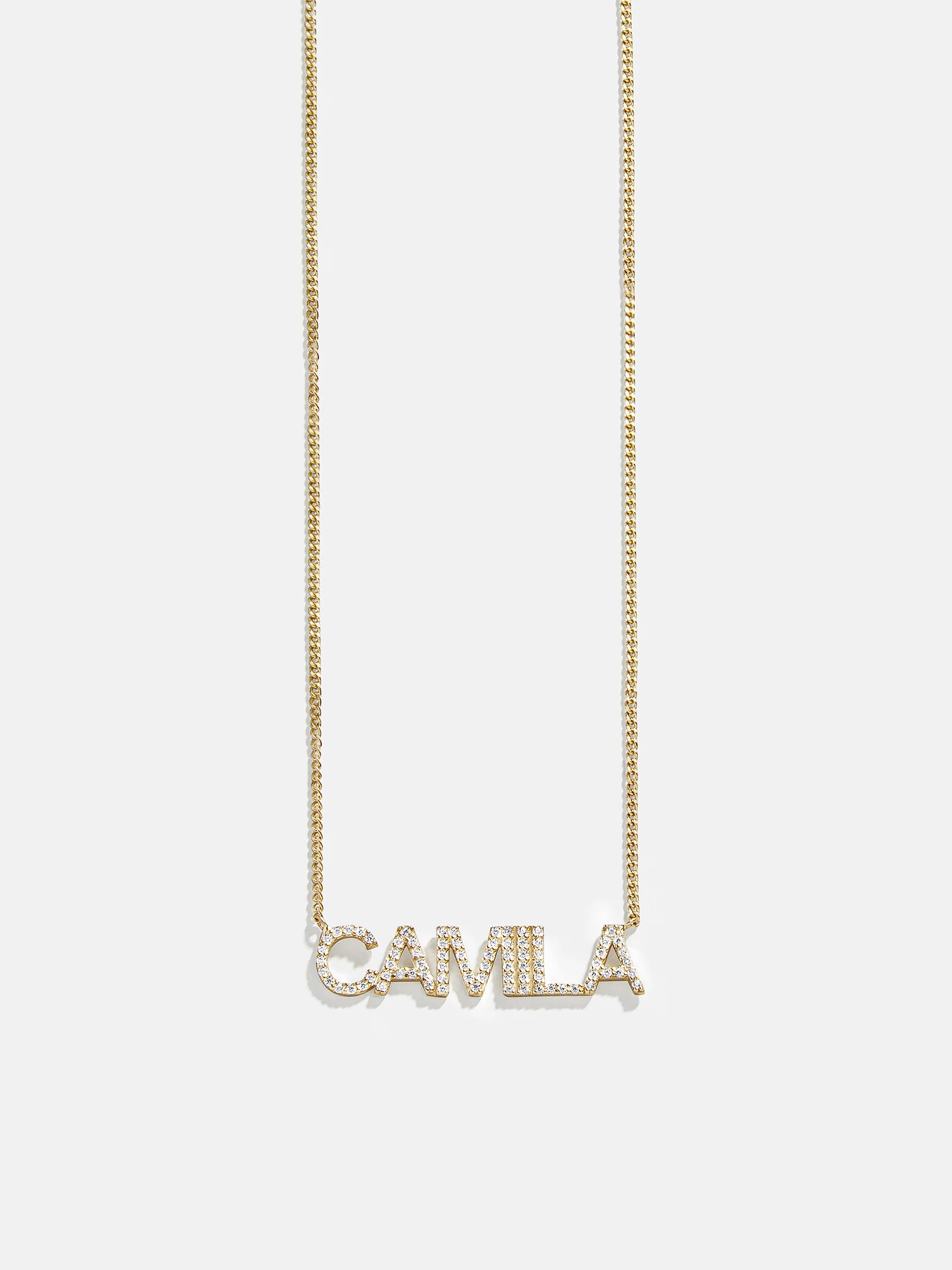18K Gold Custom Nameplate Necklace - Tokyo