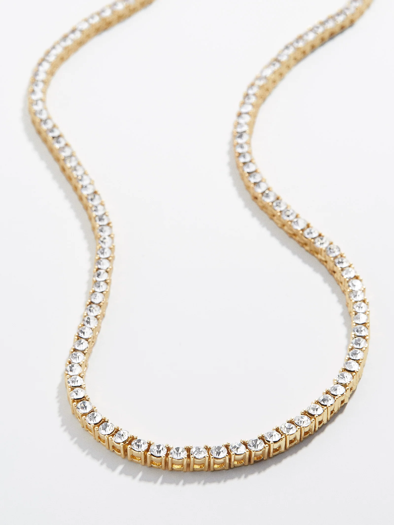 Bennett Classic Tennis Necklace - Gold Plated Brass