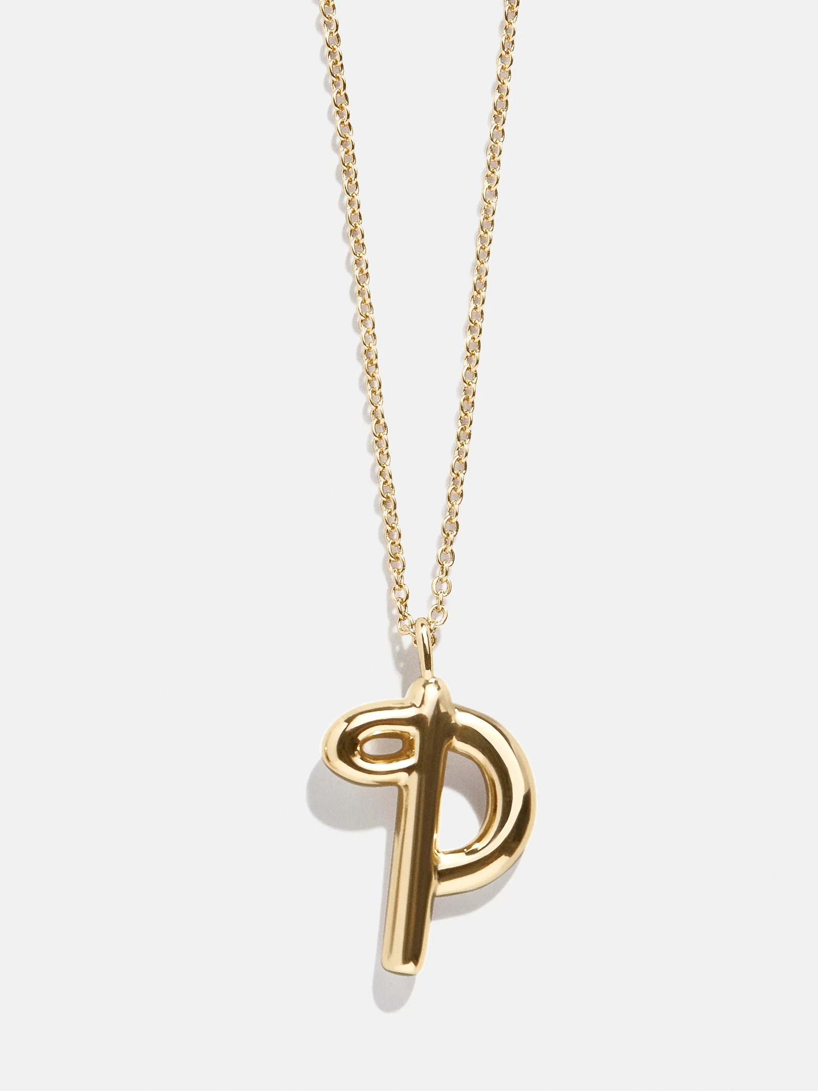 Bubble Script Initial Necklace - Bubble Script
