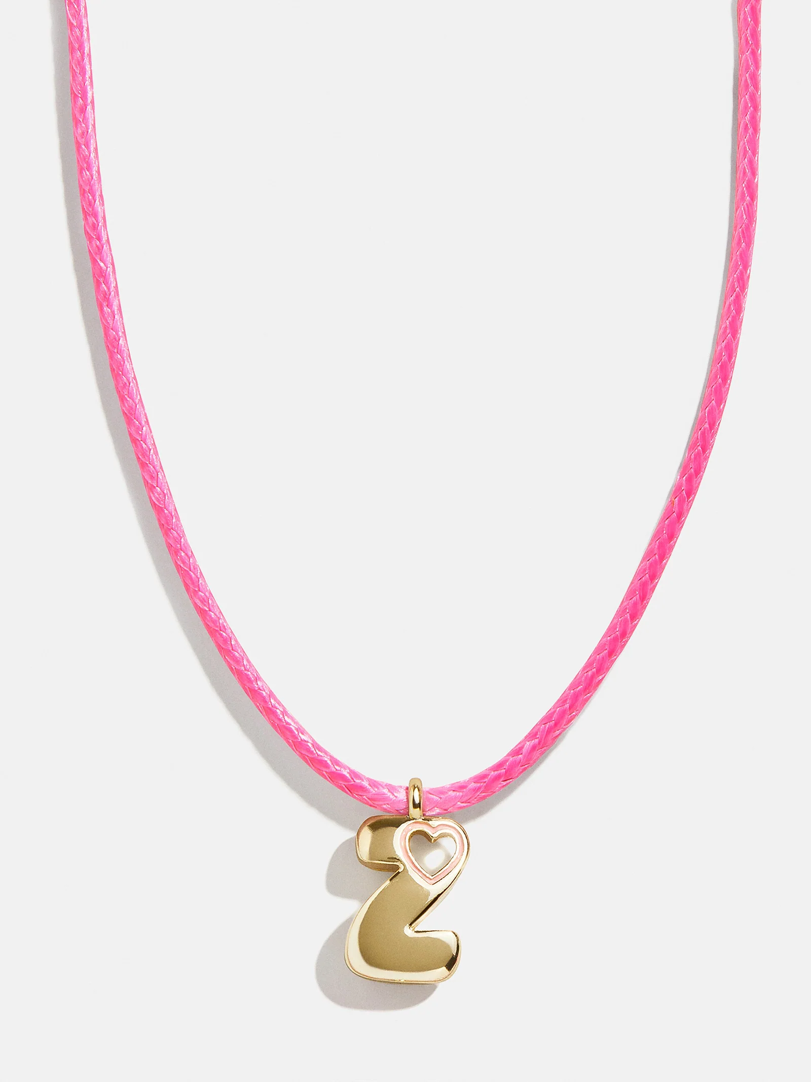 Pretty in Pink Kids Initial Necklace - Light Pink