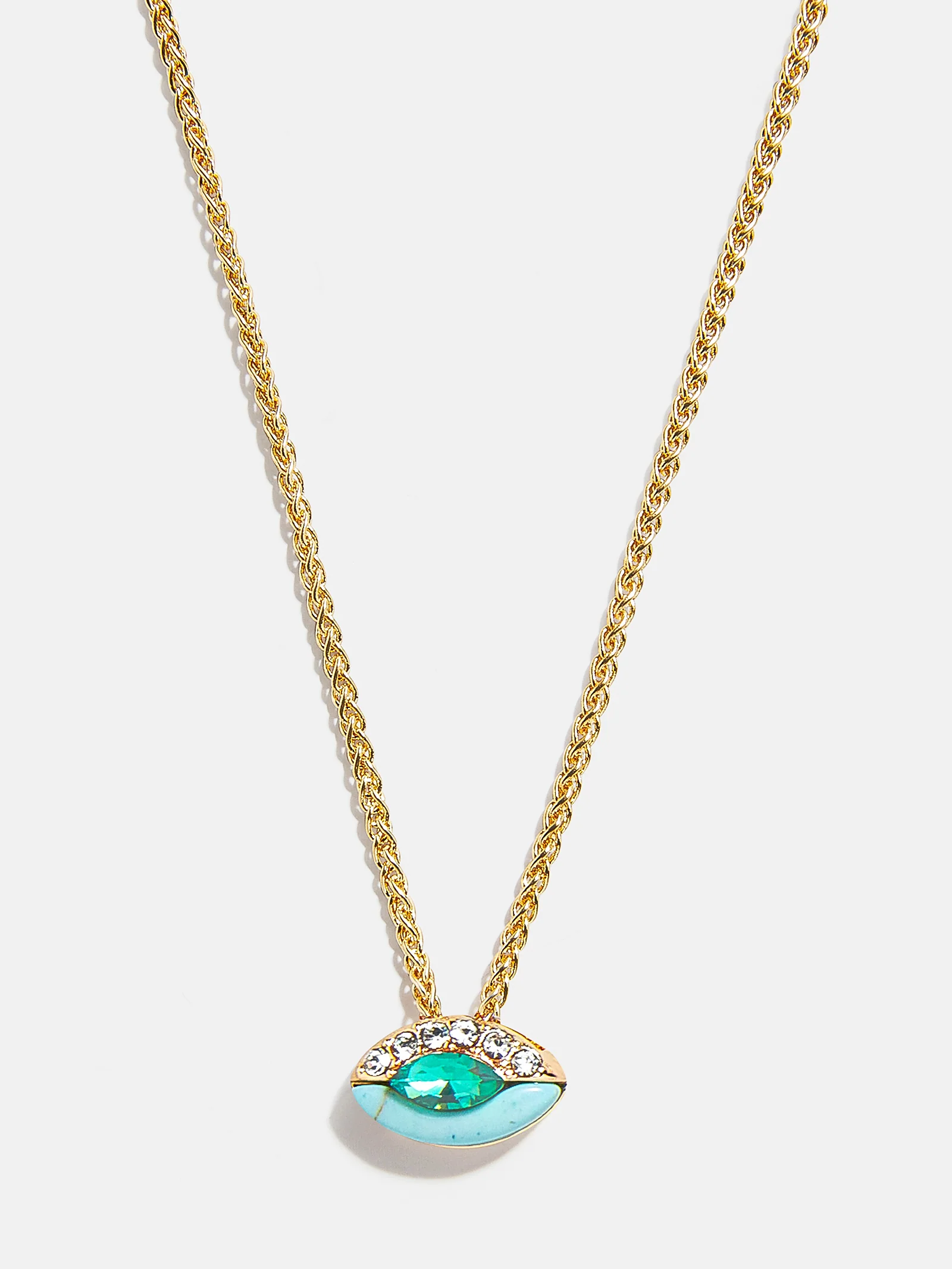 Clove Semi-Precious Birthstone Necklace - Blue Zircon