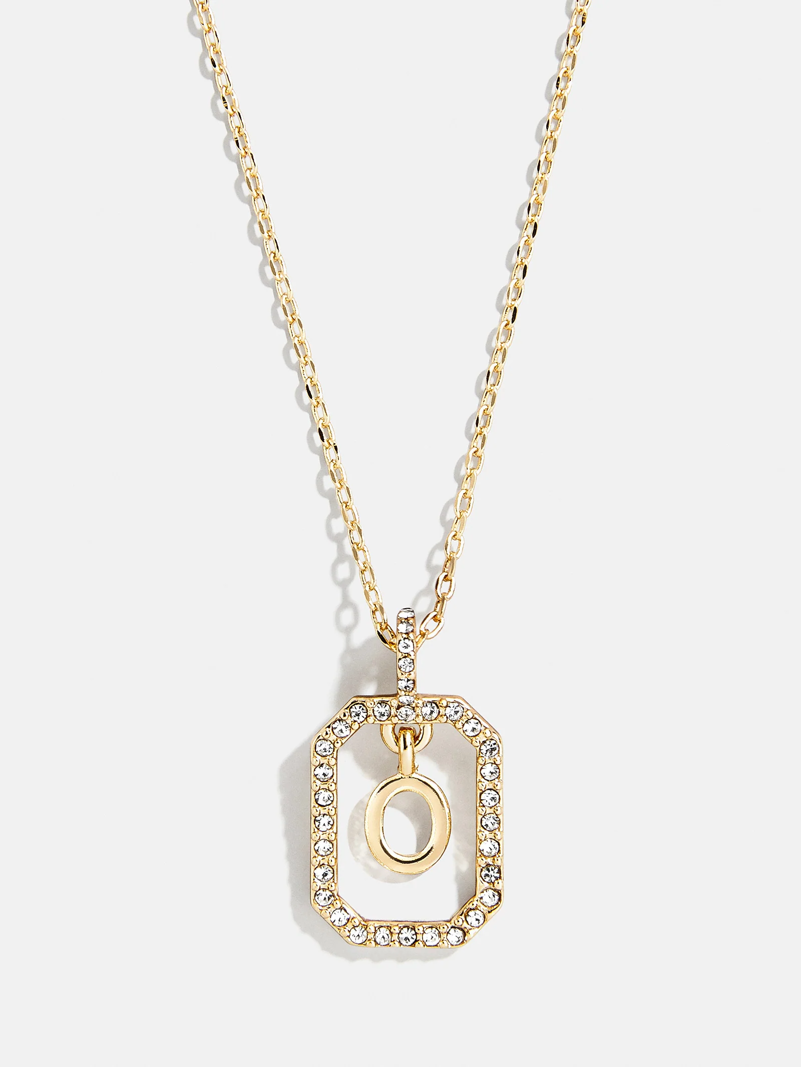 Alicia Initial Necklace - Gold/Pavé