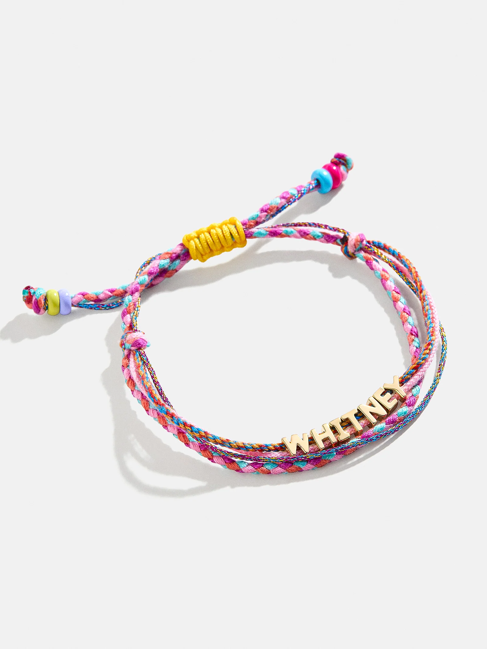 Custom Layered Cord Bracelet - Pink