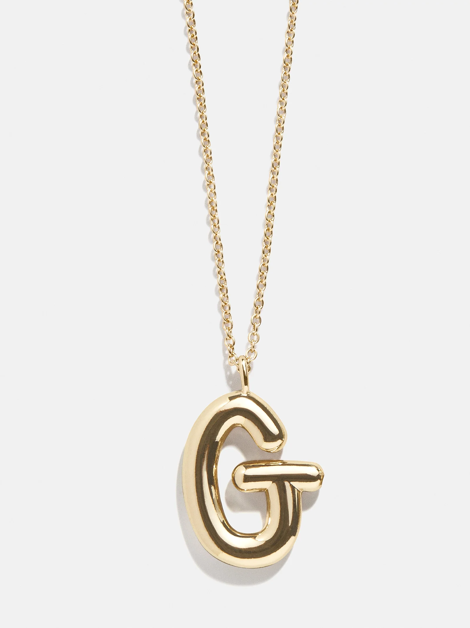 Bubble Script Initial Necklace - Bubble Script
