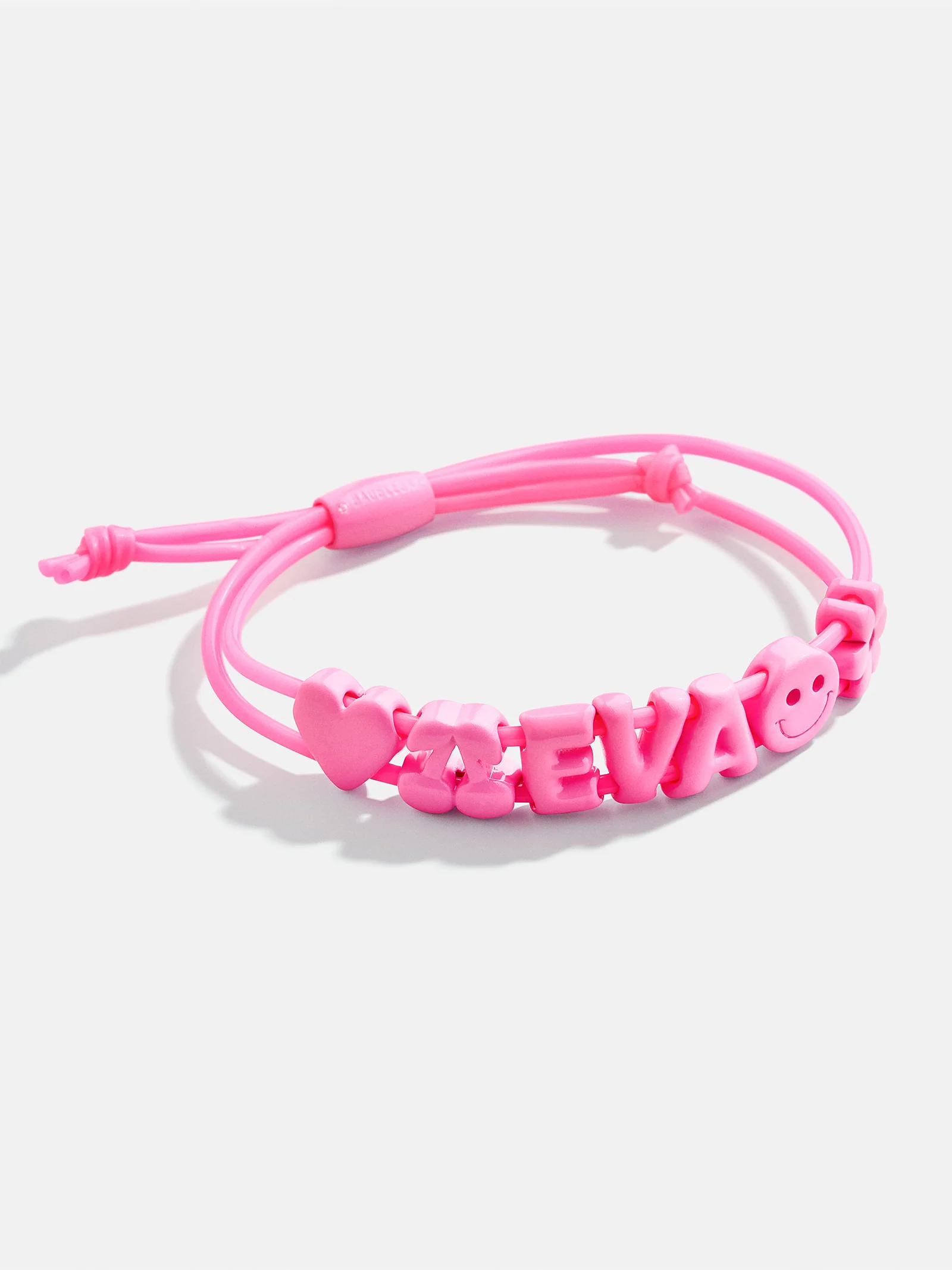 Kids' Say It All Custom Slider Bracelet - Hot Pink