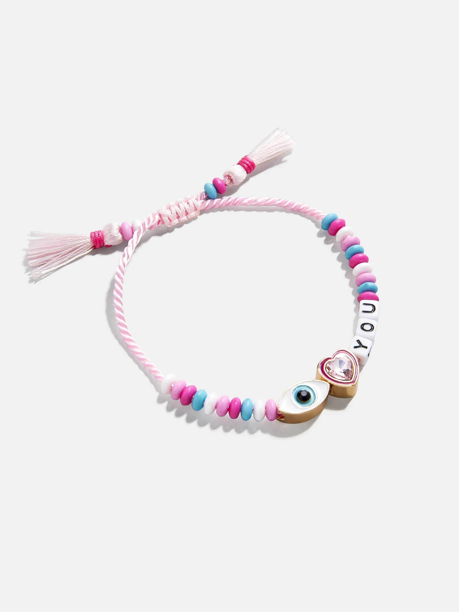 Kids' I Love You Beaded Bracelet - Evil Eye