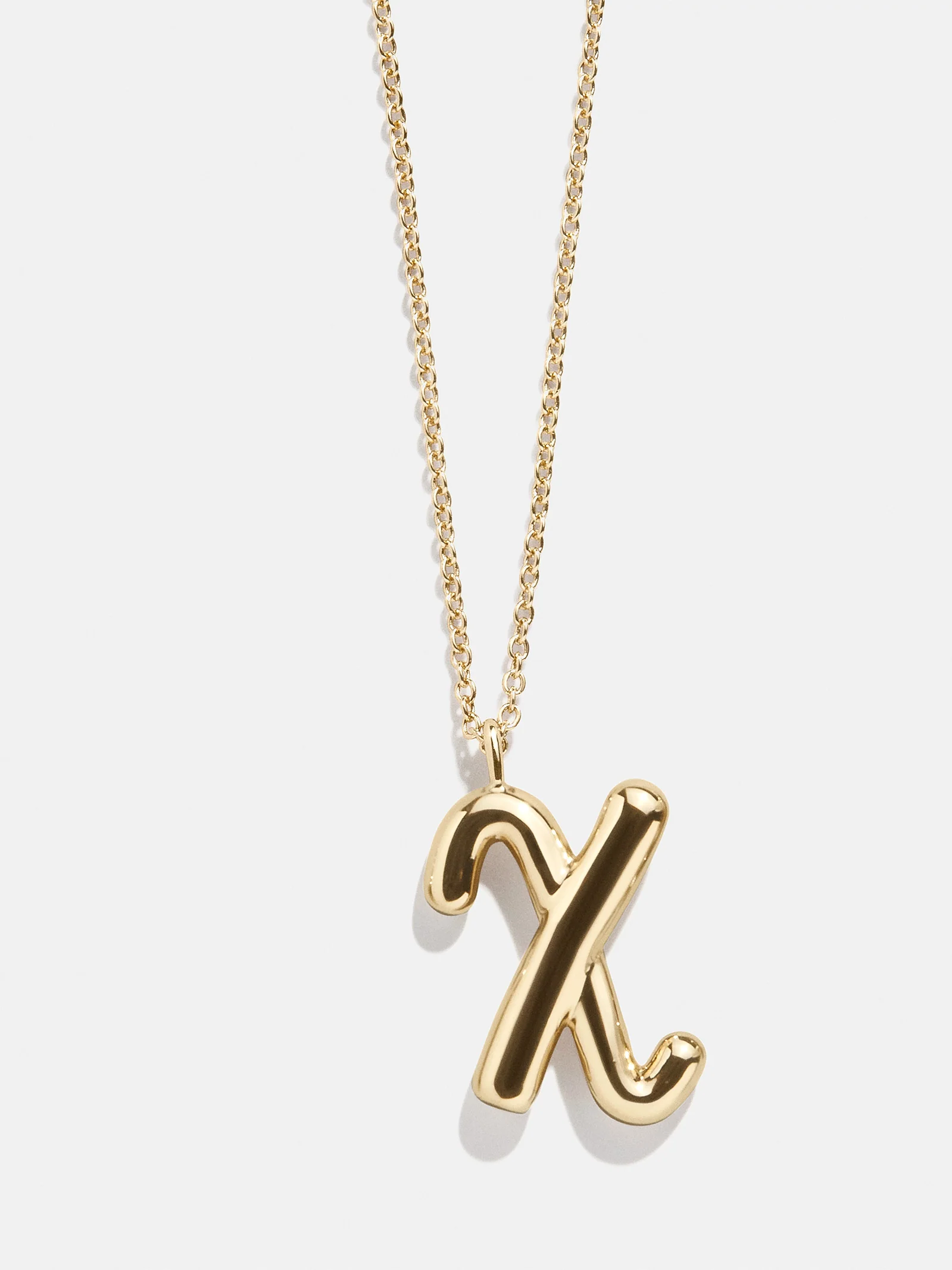 Bubble Script Initial Necklace - Bubble Script