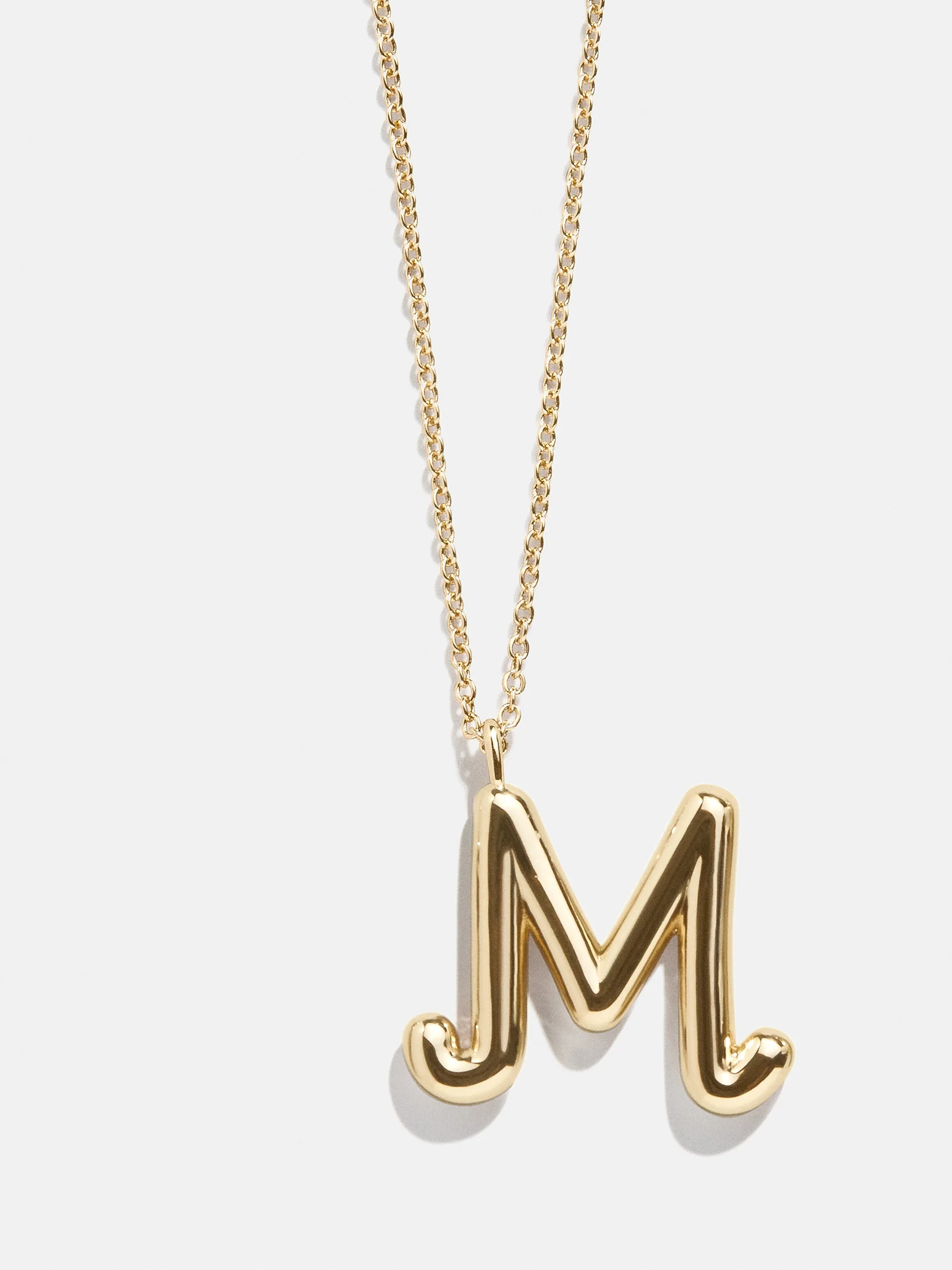 Bubble Script Initial Necklace - Bubble Script