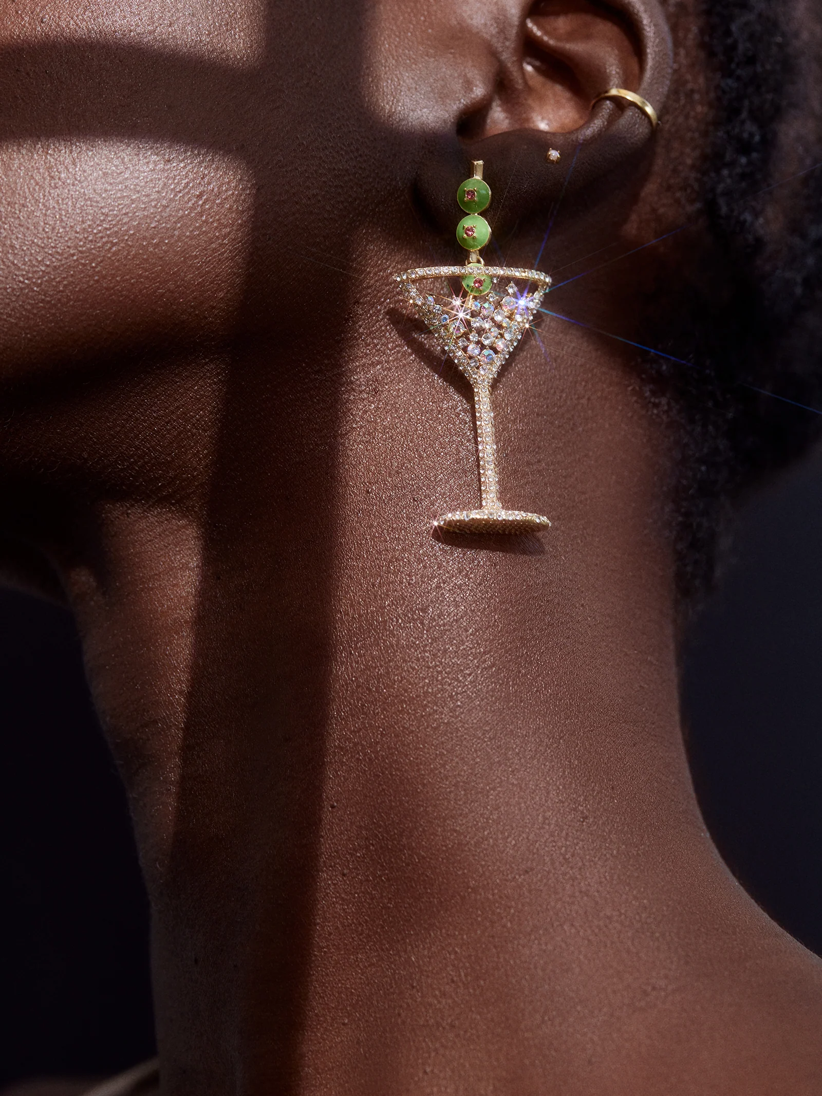 Pimento Memento Martini Earrings - Martini