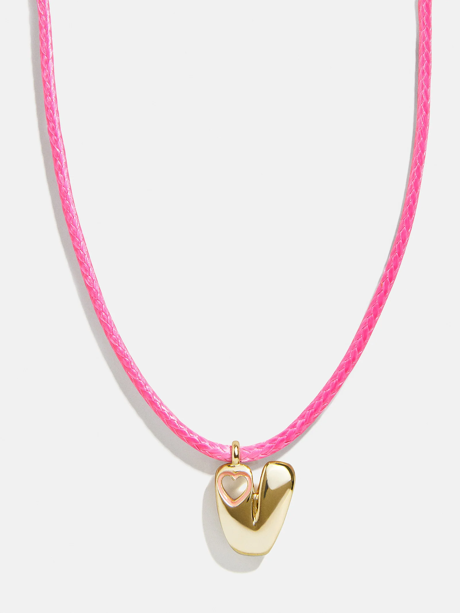 Pretty in Pink Kids Initial Necklace - Light Pink