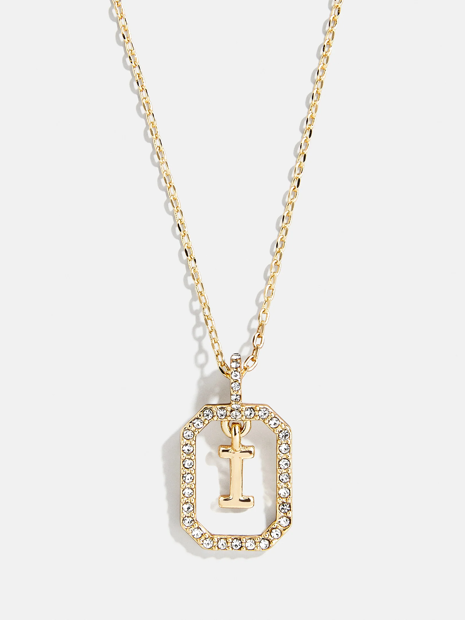 Alicia Initial Necklace - Gold/Pavé