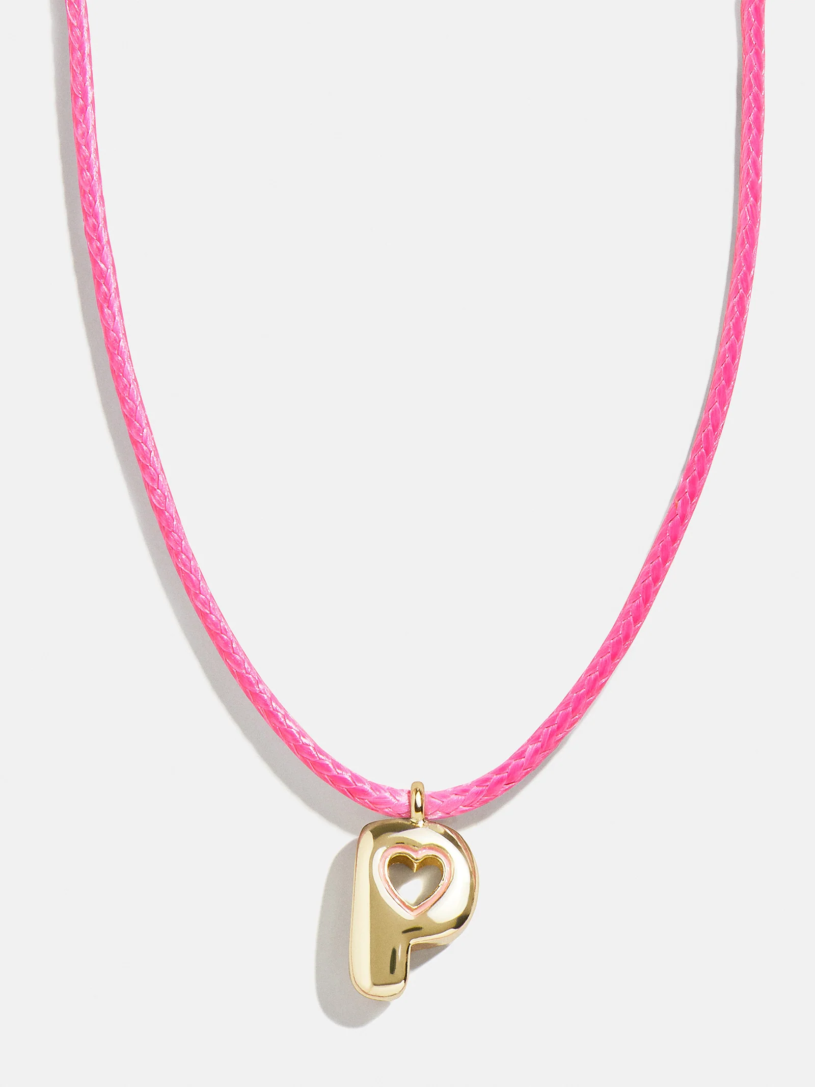 Pretty in Pink Kids Initial Necklace - Light Pink