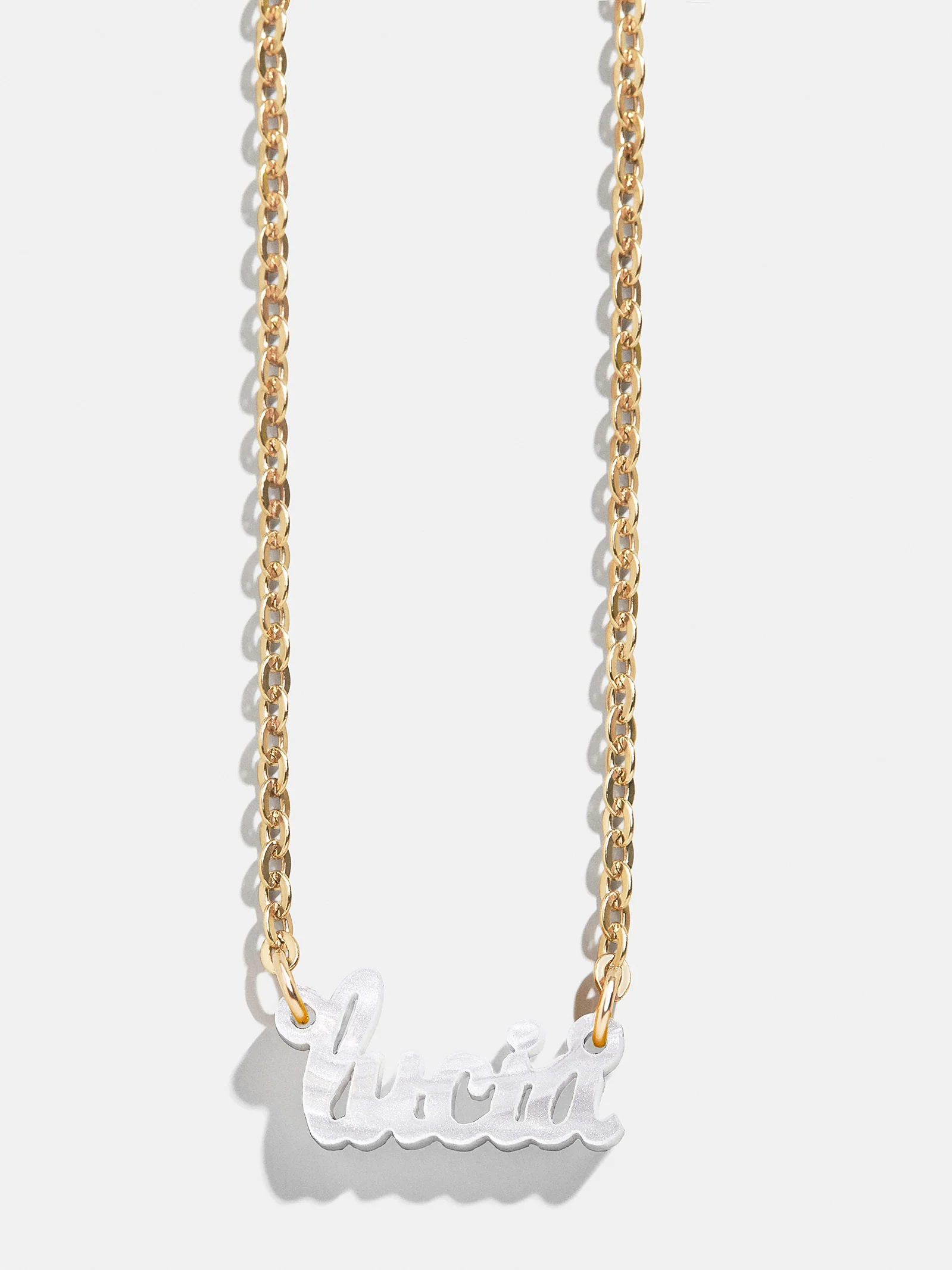 Acrylic Custom Nameplate Necklace