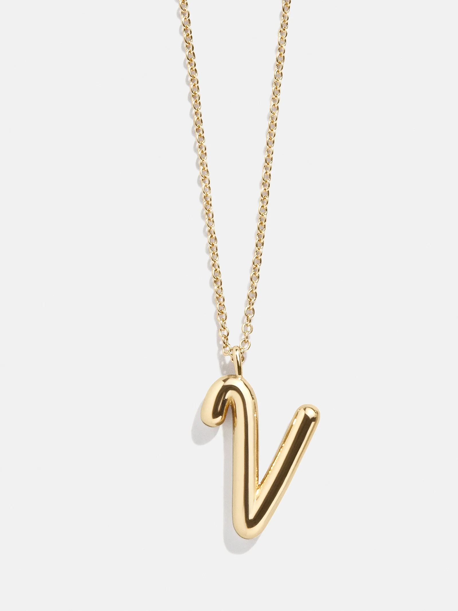 Bubble Script Initial Necklace - Bubble Script
