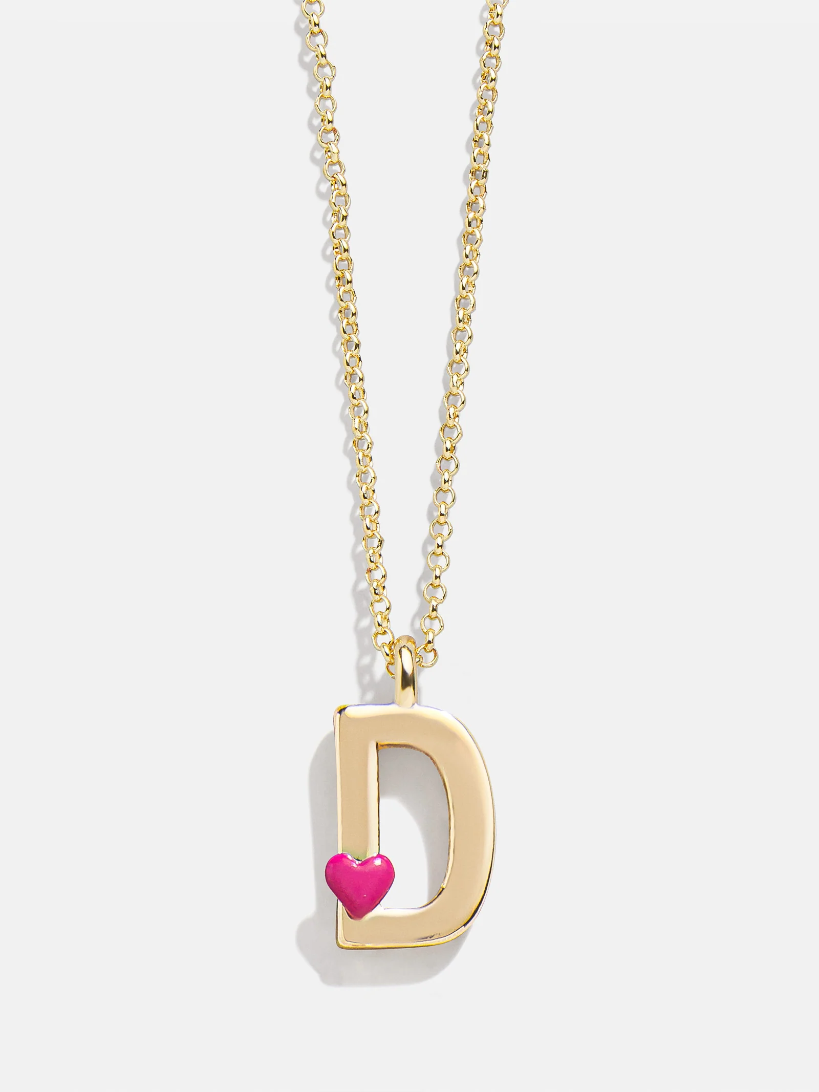 Kids' Heart Initial Necklace - Gold