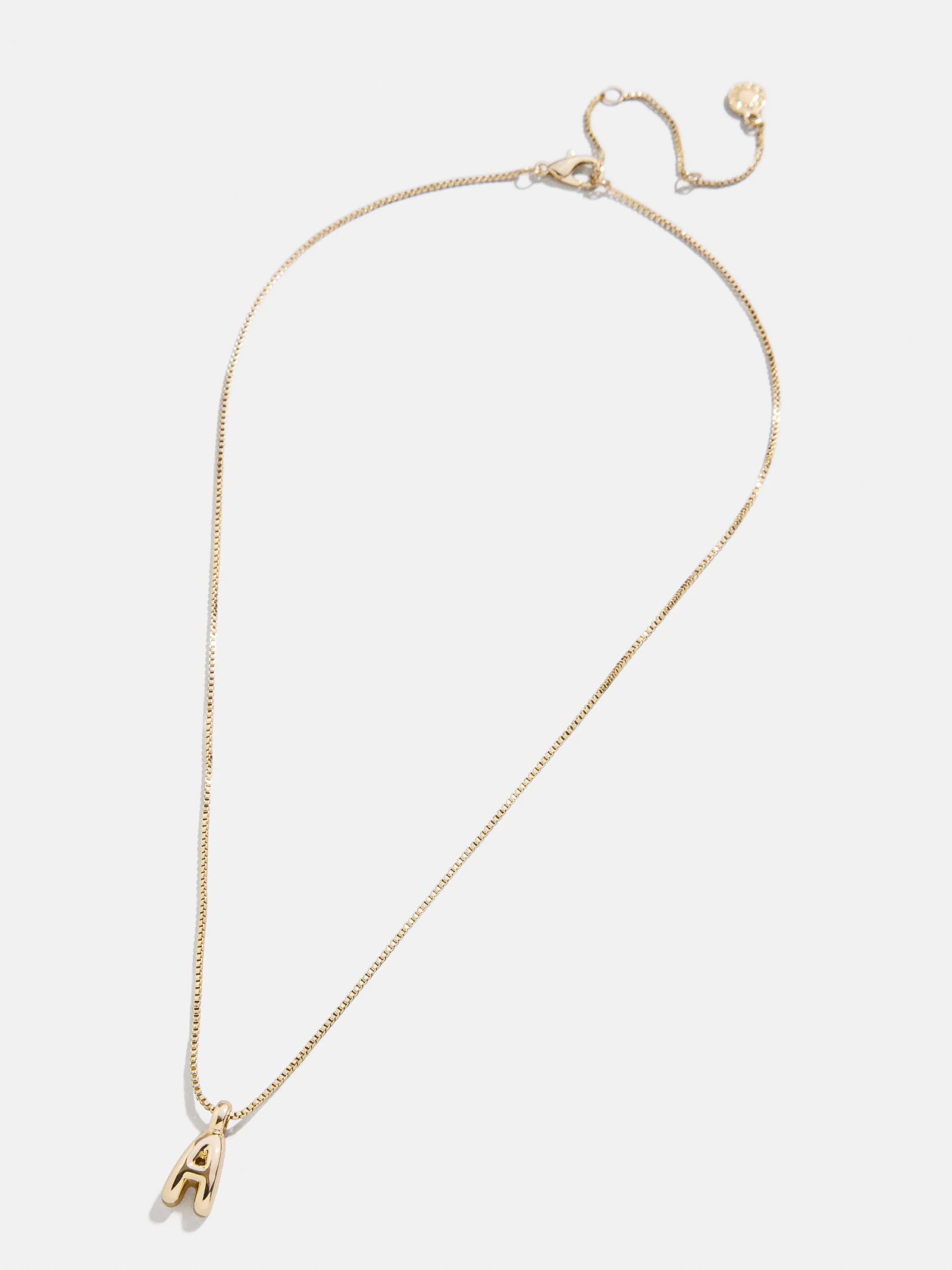 Gwen Mini Bubble Initial Necklace - Gold