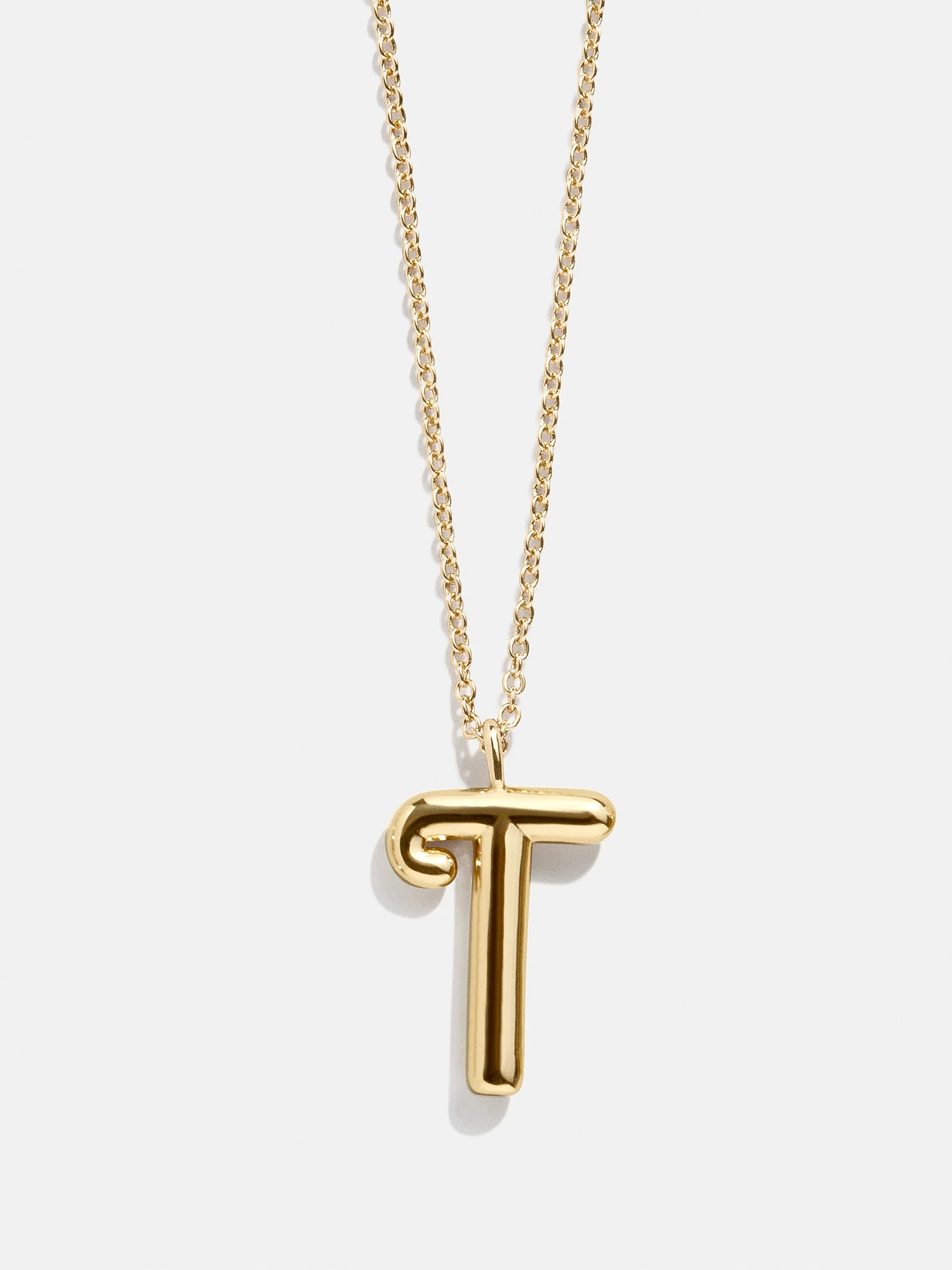 Bubble Script Initial Necklace - Bubble Script