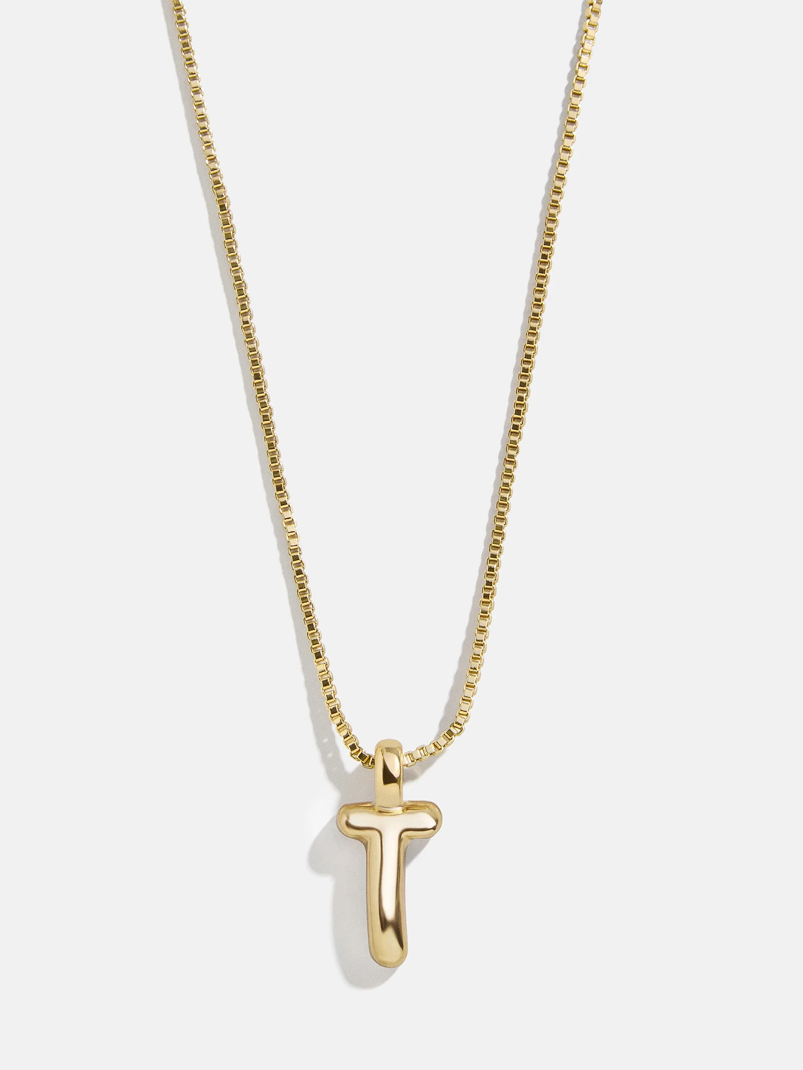 Gwen Mini Bubble Initial Necklace - Gold