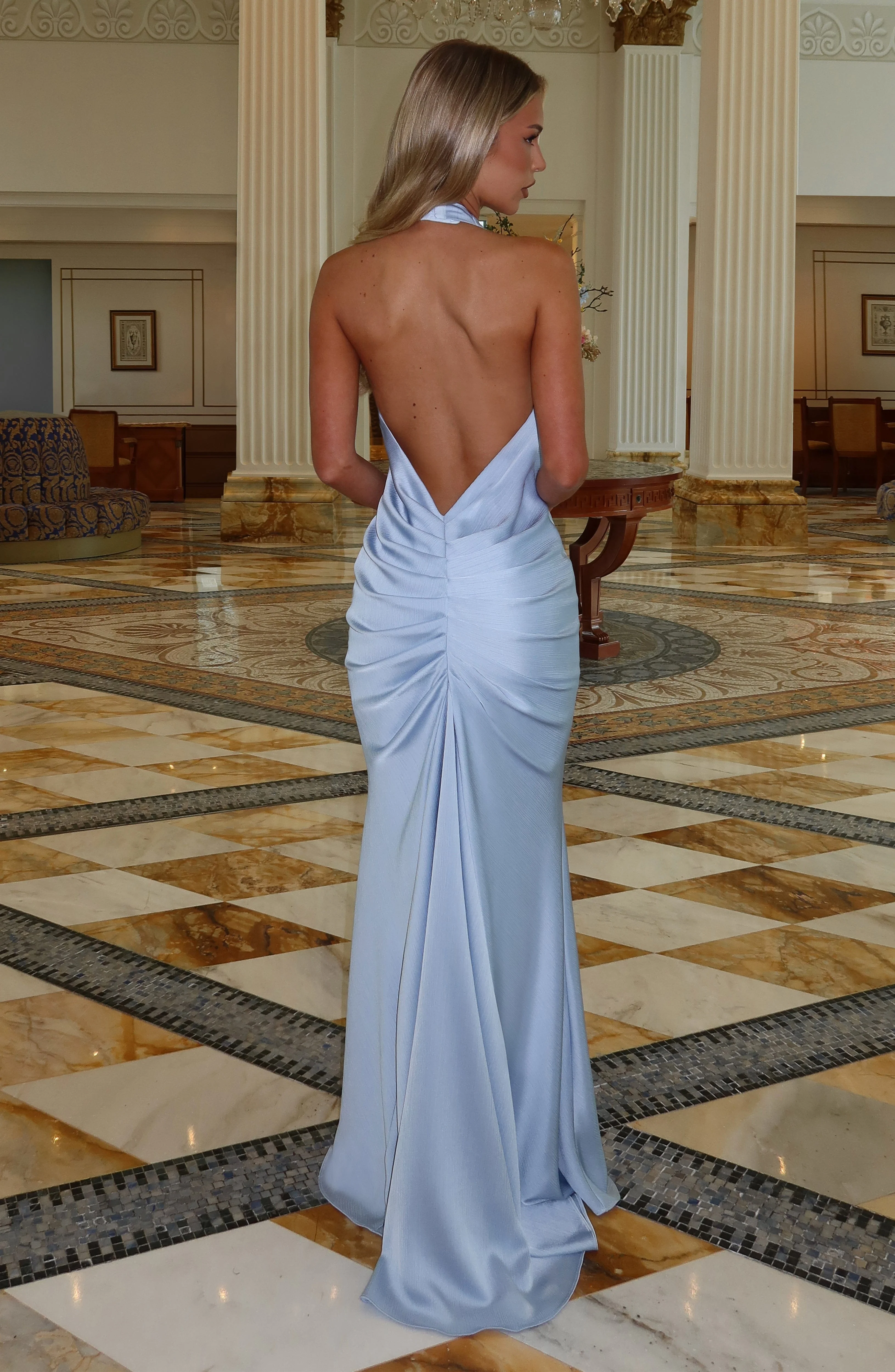 Linette Gown - Glacier Blue