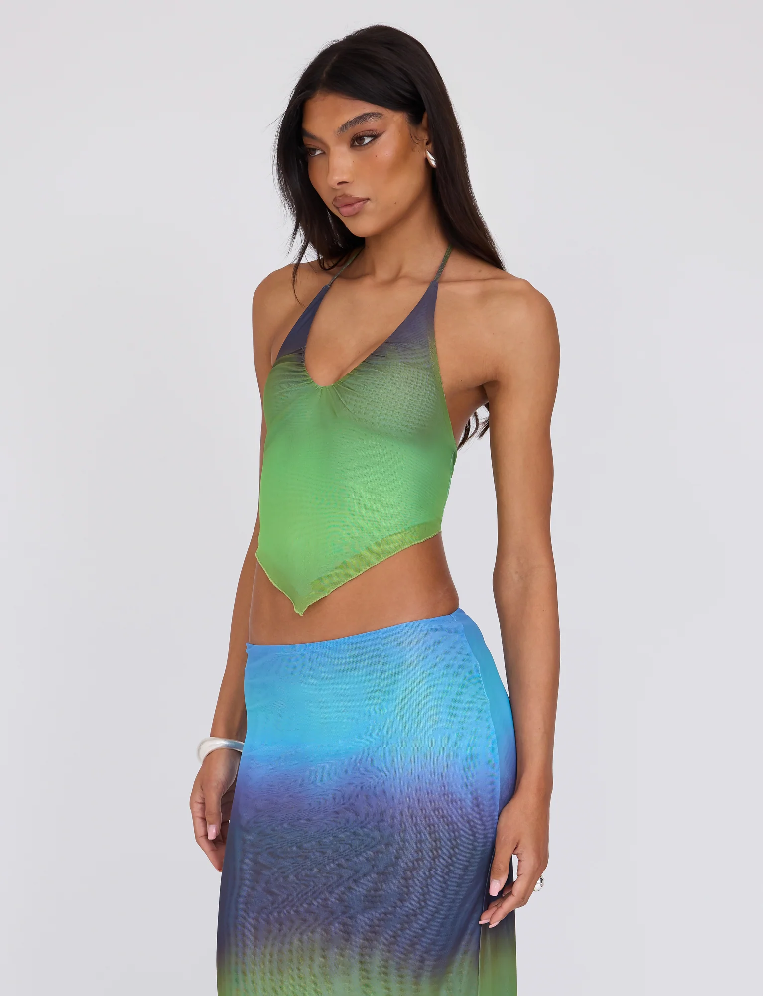 NOELY TOP - MULTI : OMBRE : GRADIENT STRIPE
