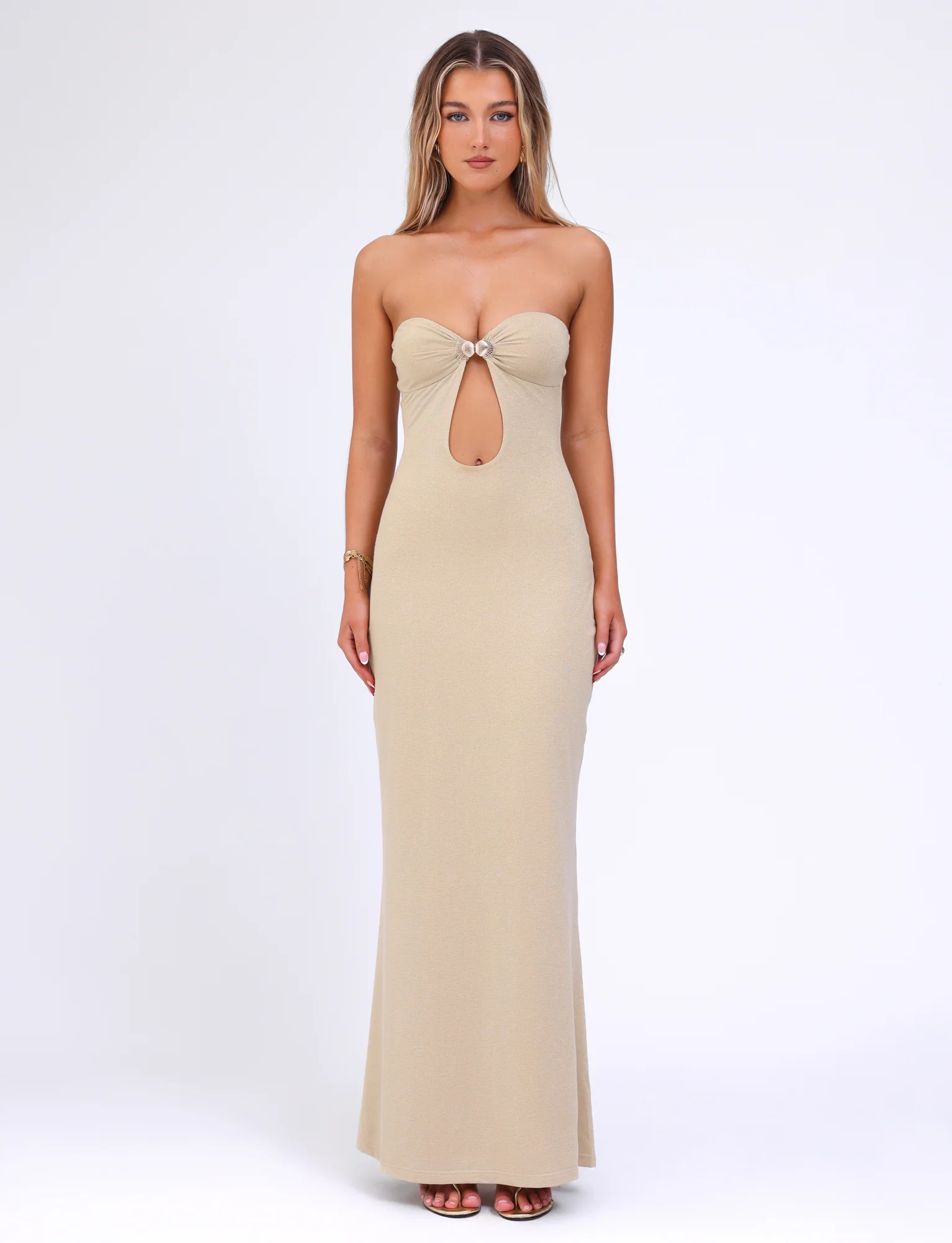 CECILY MAXI DRESS - GOLD