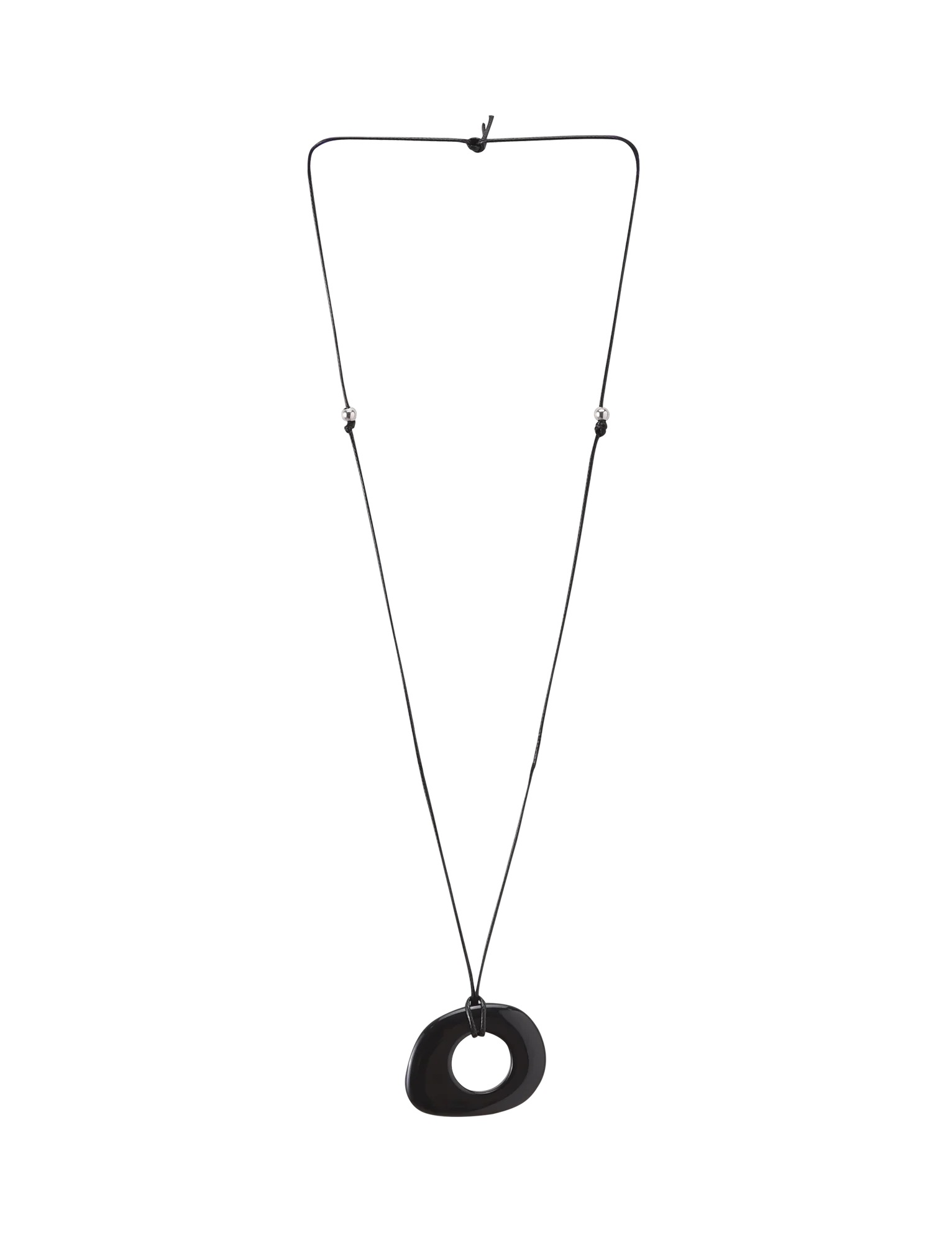 FAELLA PENDANT NECKLACE - BLACK