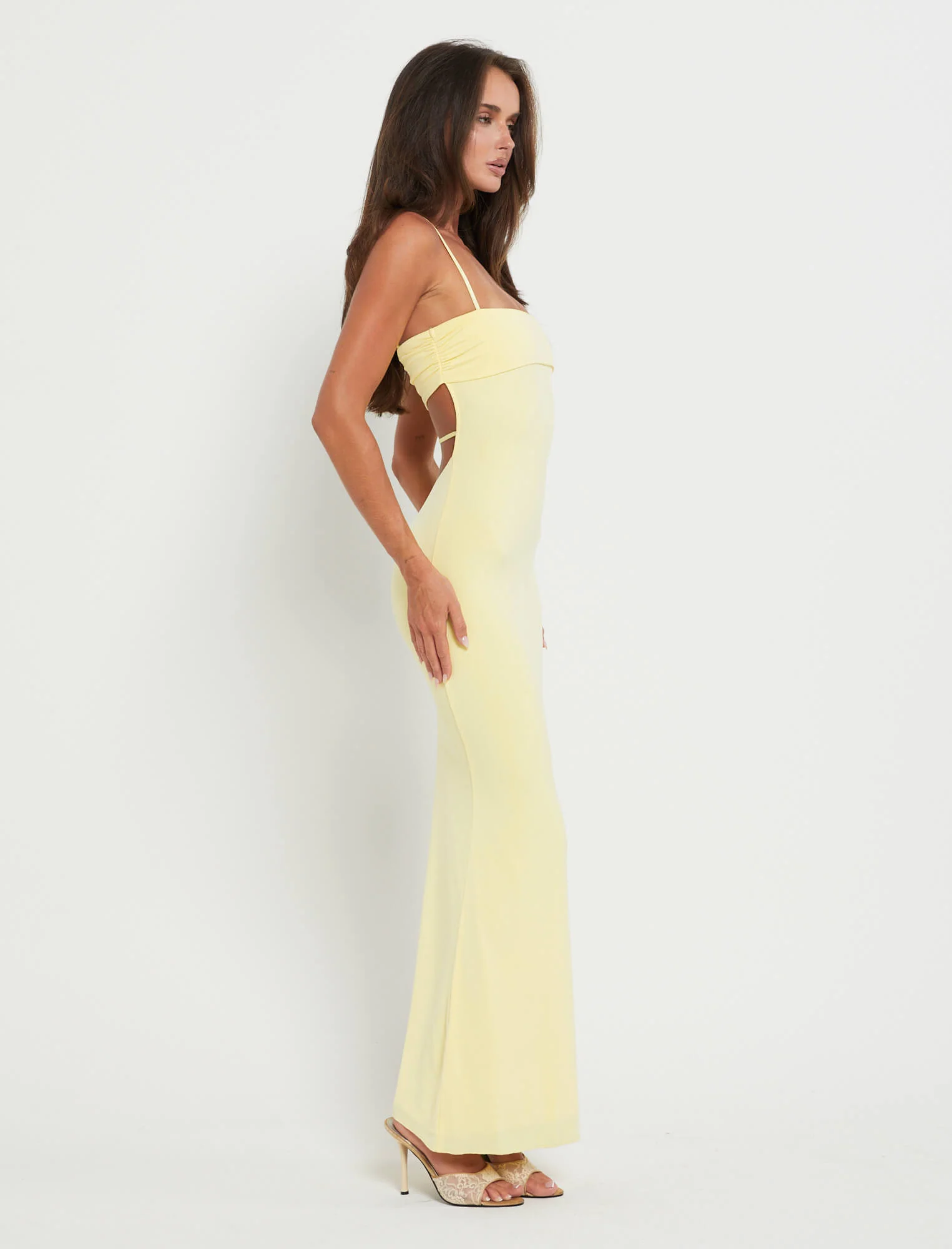 CARA DRESS - YELLOW : PASTEL CITRUS
