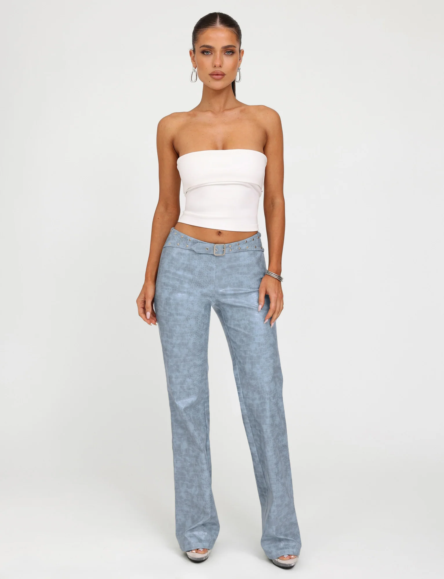 EMERSYN PANT - BLUE : DUSTY BLUE