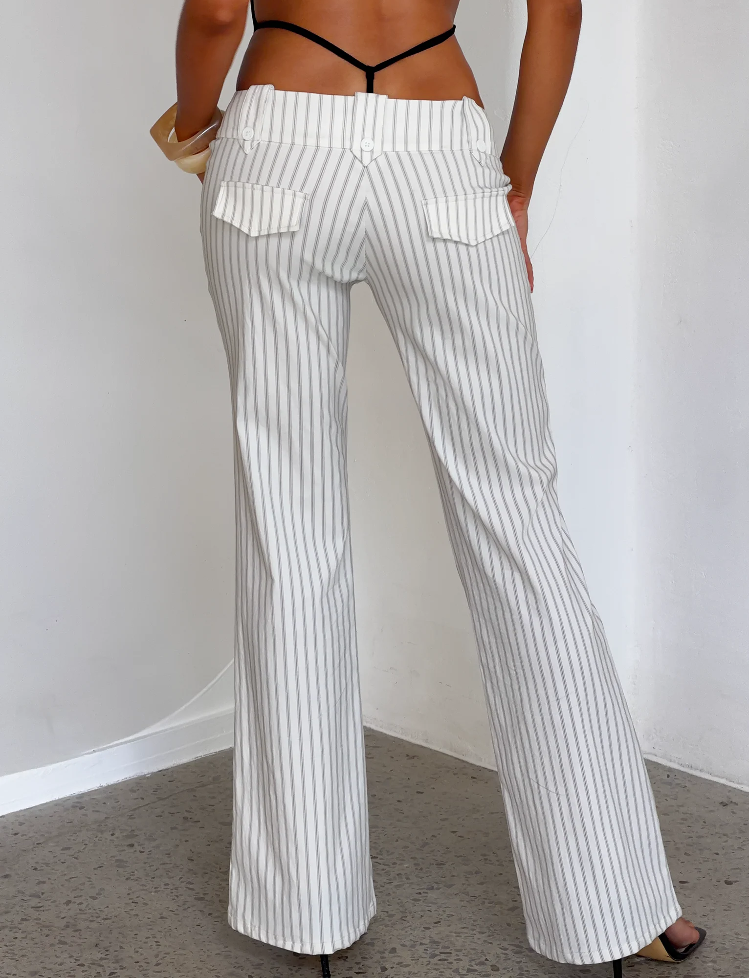 KITTIE PANT - IVORY STRIPE
