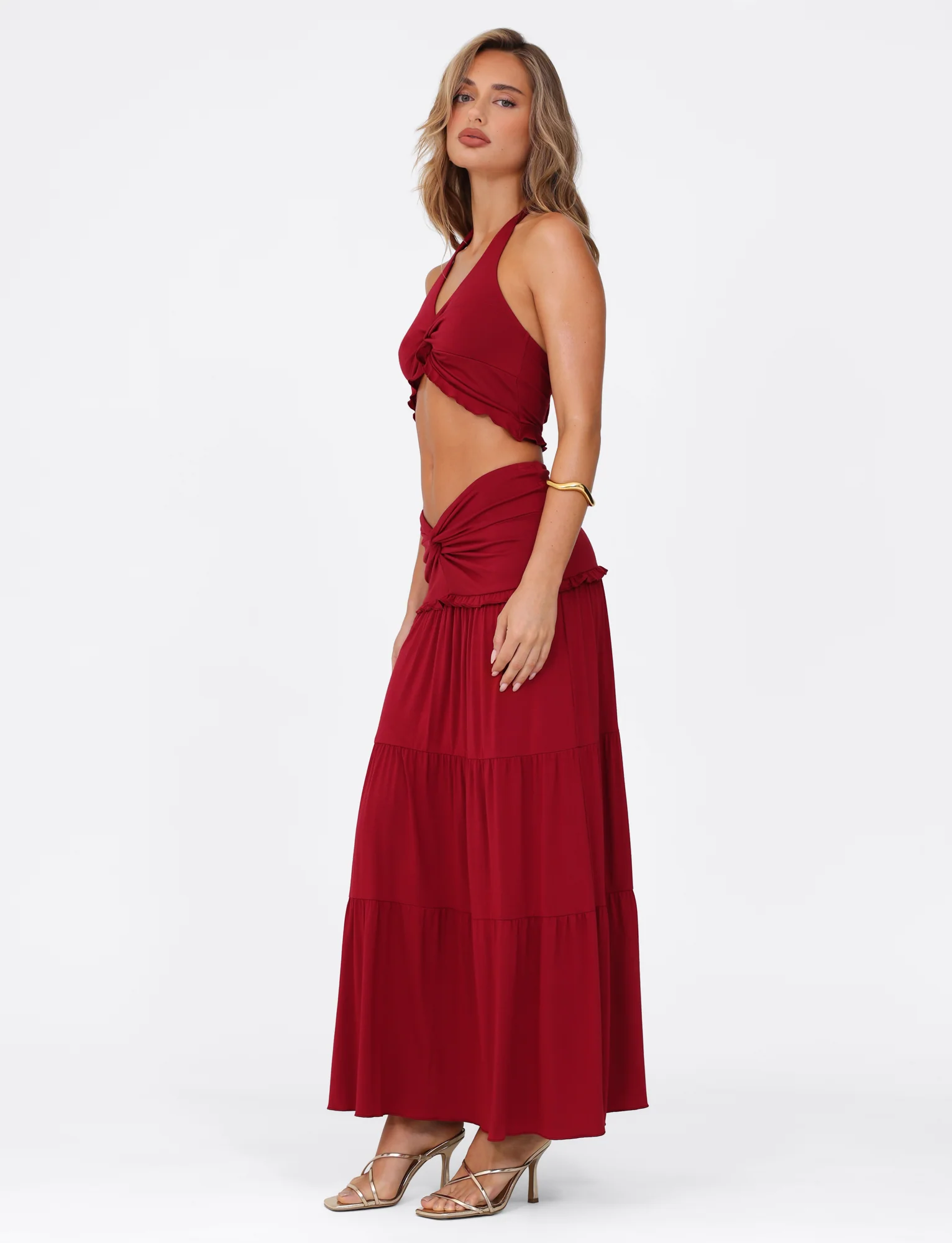 KATYA MAXI SKIRT - RED