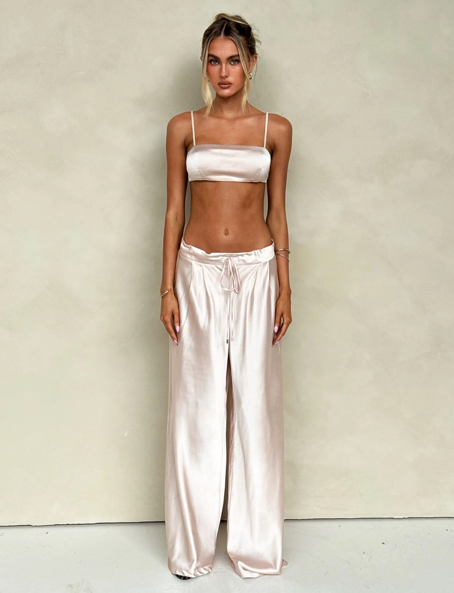 ALINA PANT - WHITE : IVORY