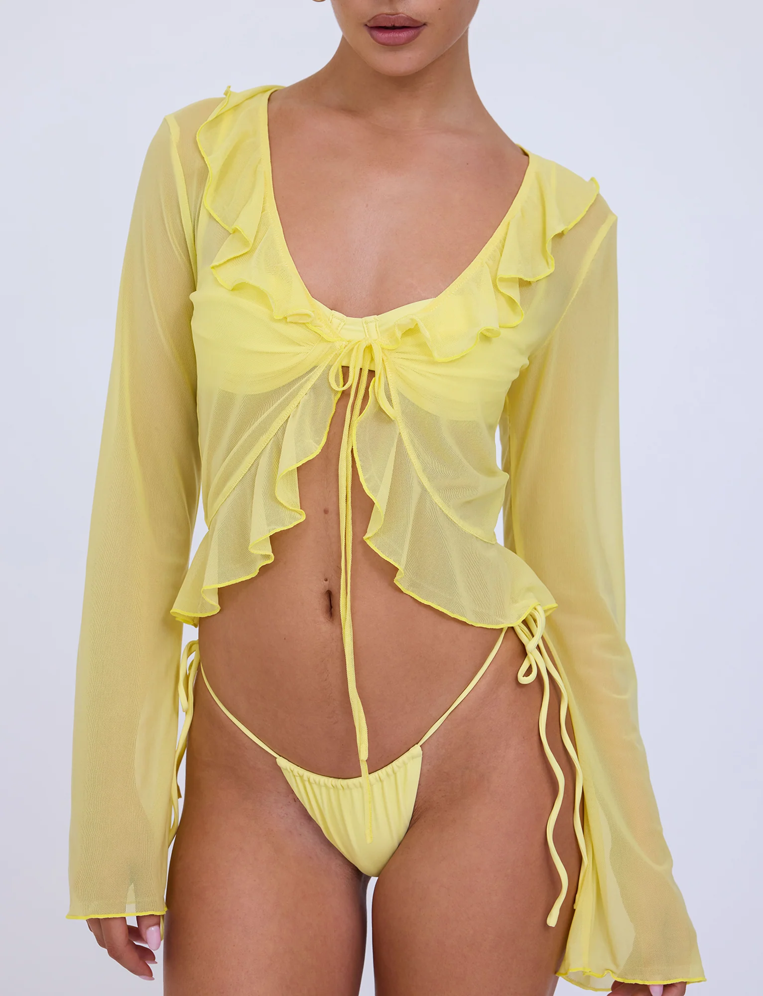 CORVIN TOP - YELLOW : LEMON