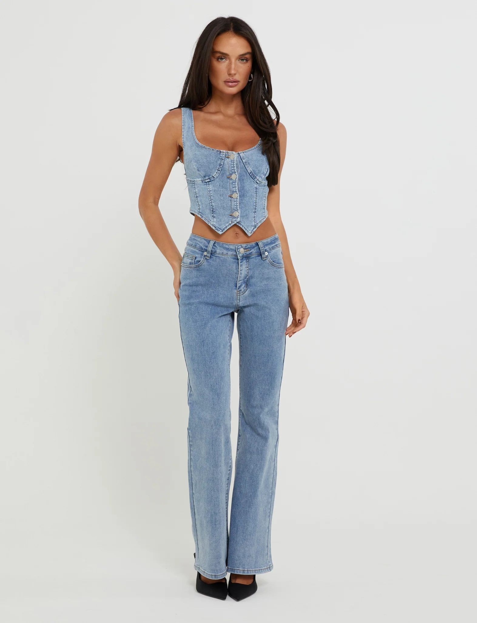 TATYANA JEANS - BLUE : LIGHT WASH : LIGHT DENIM