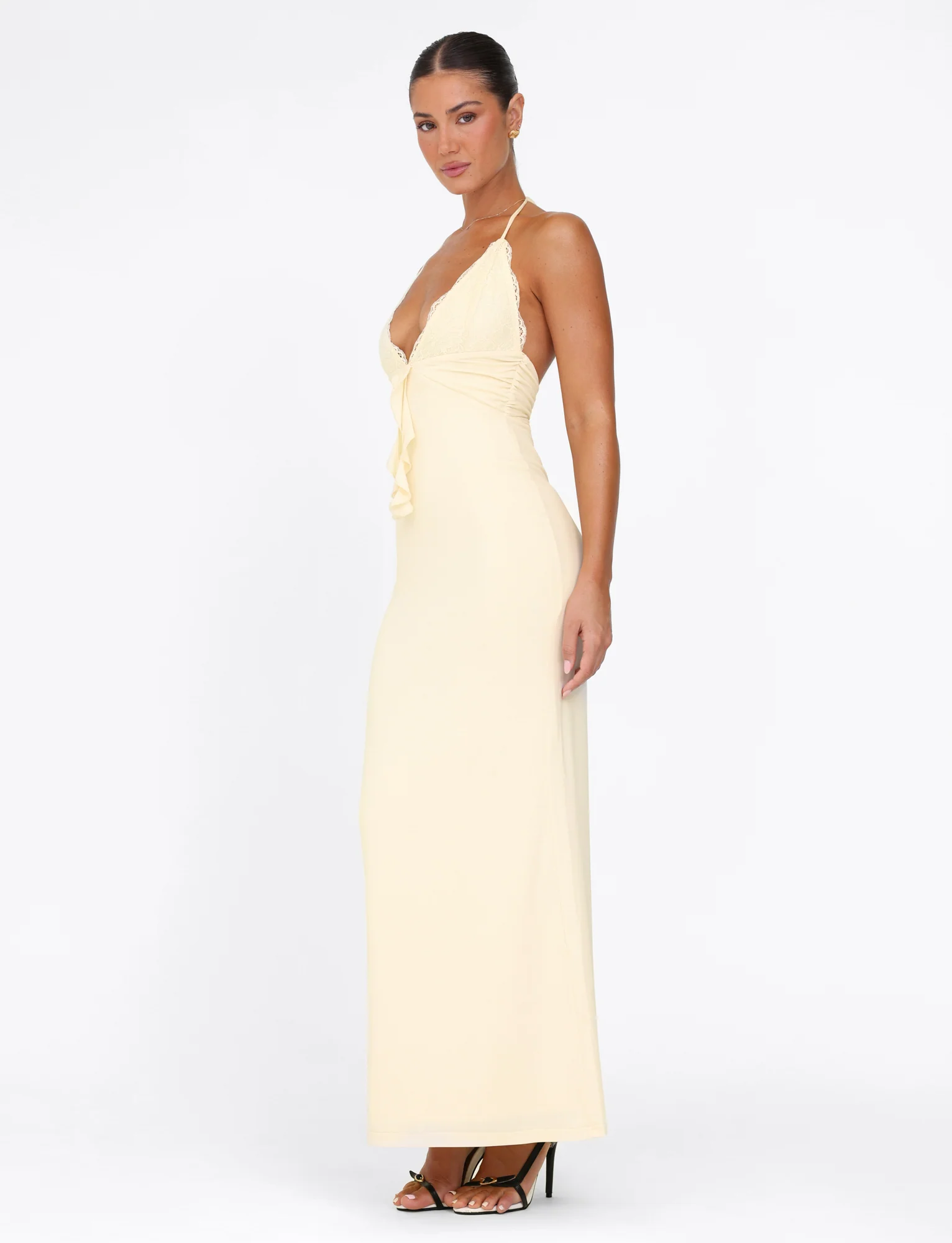 DEENA MAXI DRESS - YELLOW : LEMON
