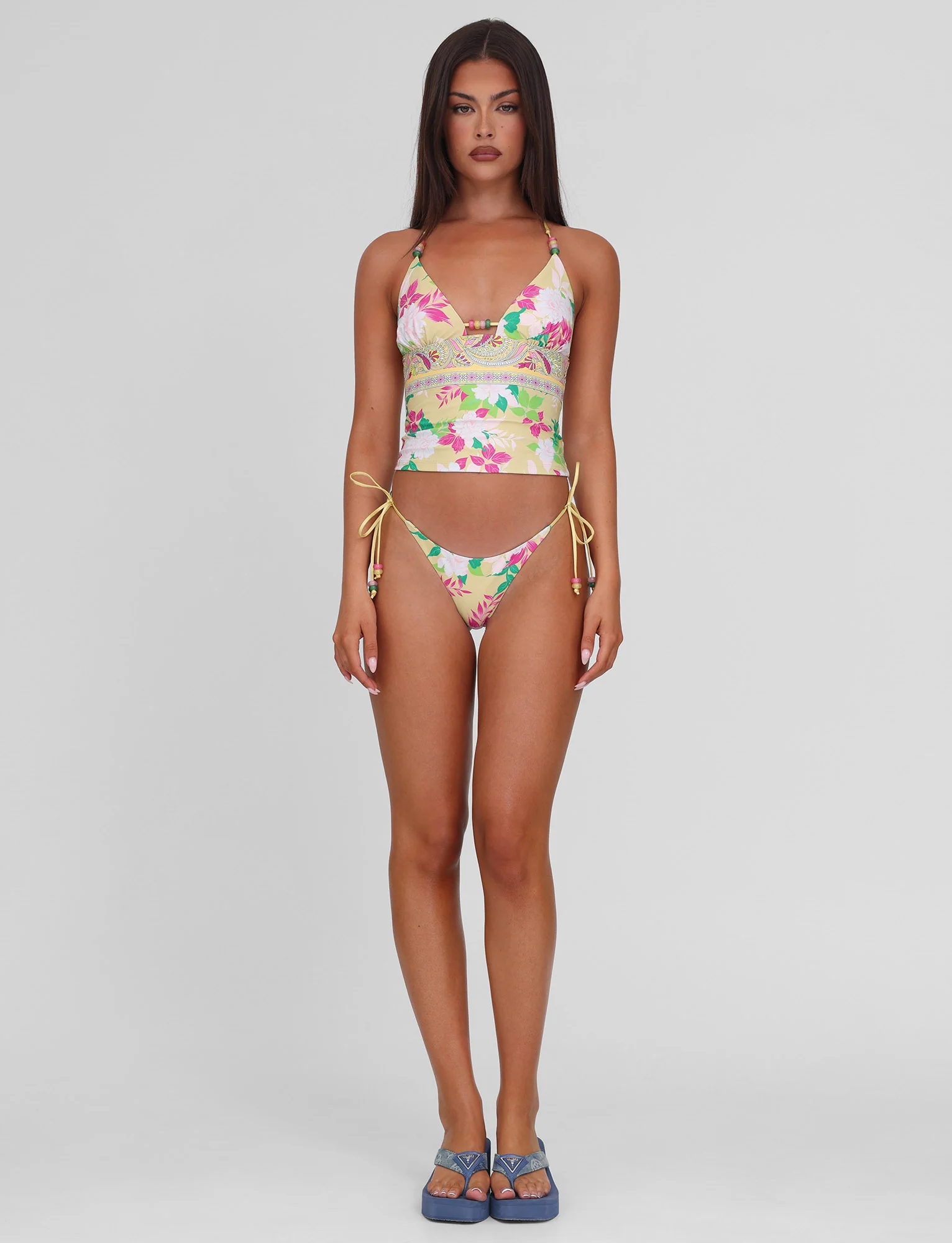 FINLEA TANKINI TOP - PAISLEY BORDER