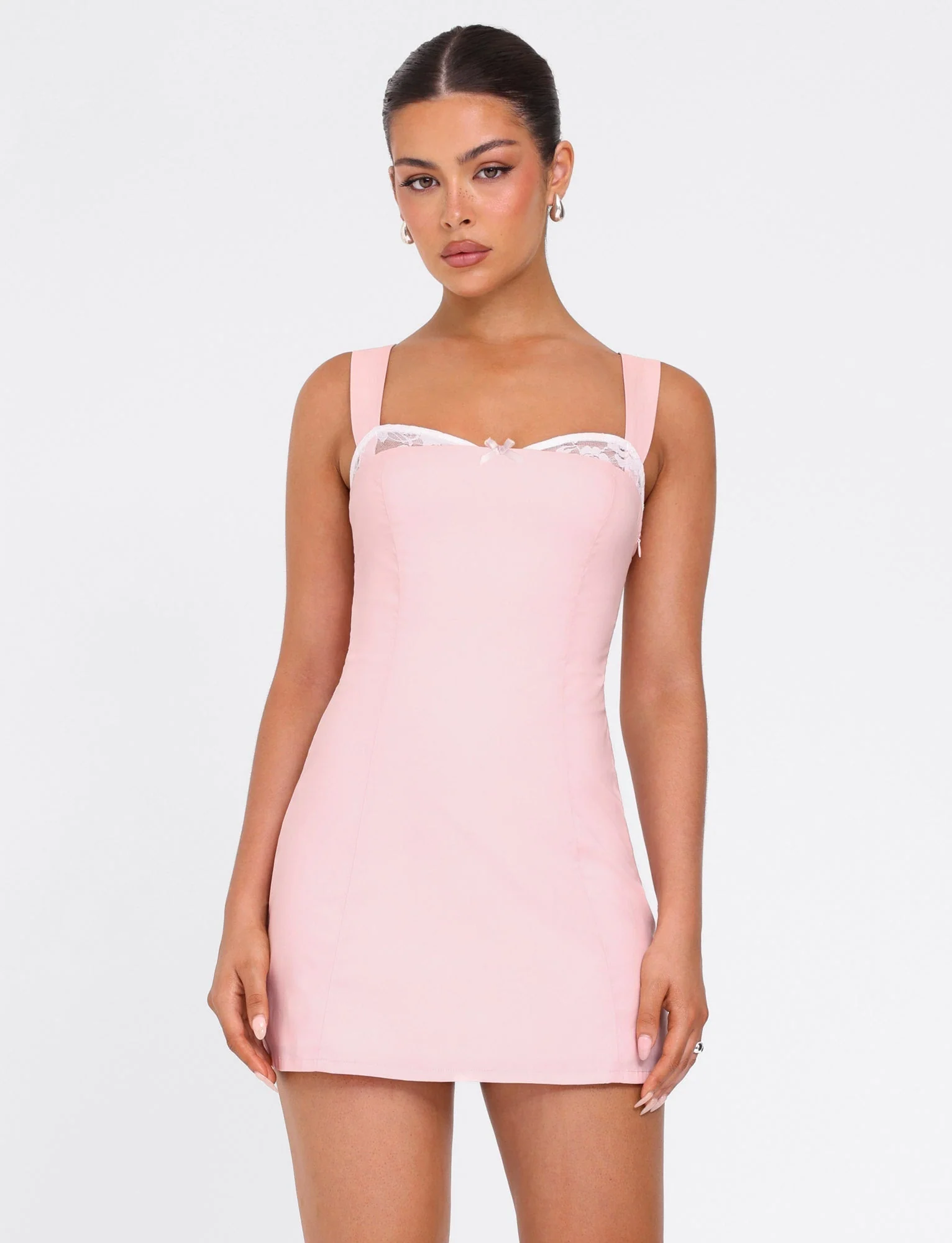 COLSON MINI DRESS - PINK : BABY PINK