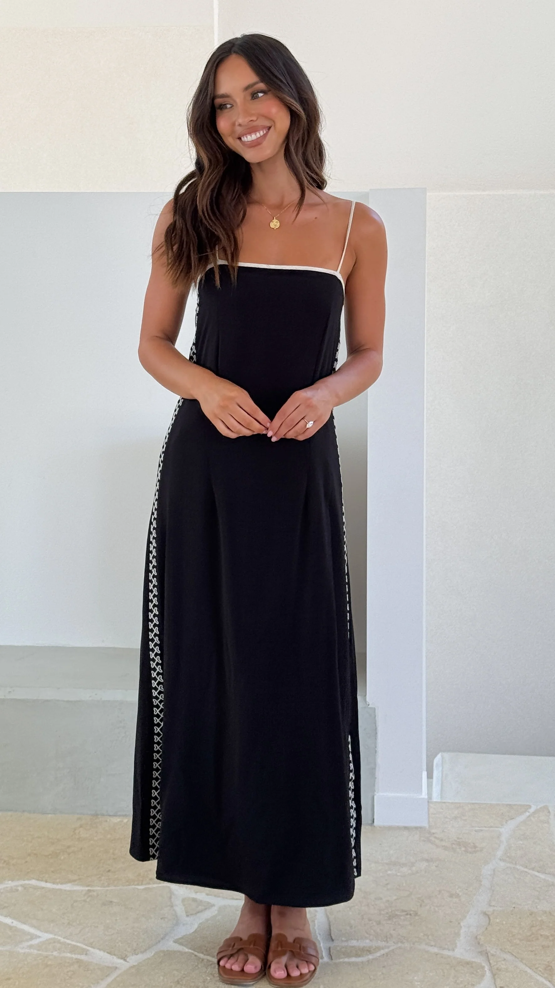 Aisha Maxi Dress - Black