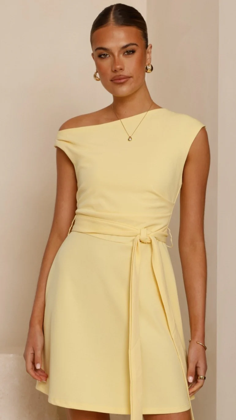 Gem Mini Dress - Yellow