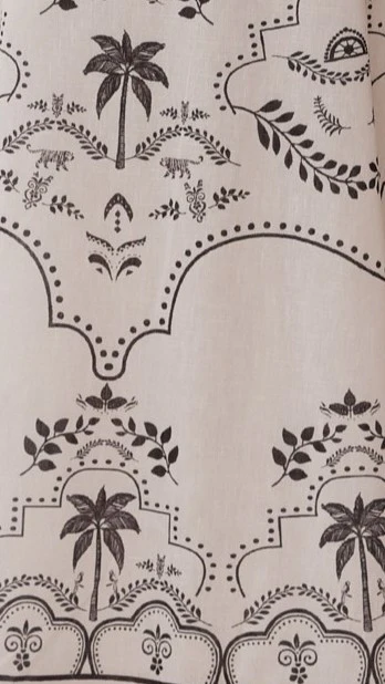 Xander Long Sleeve Maxi Dress - Black/White