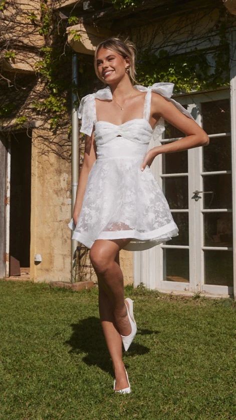 Karis Mini Dress - White