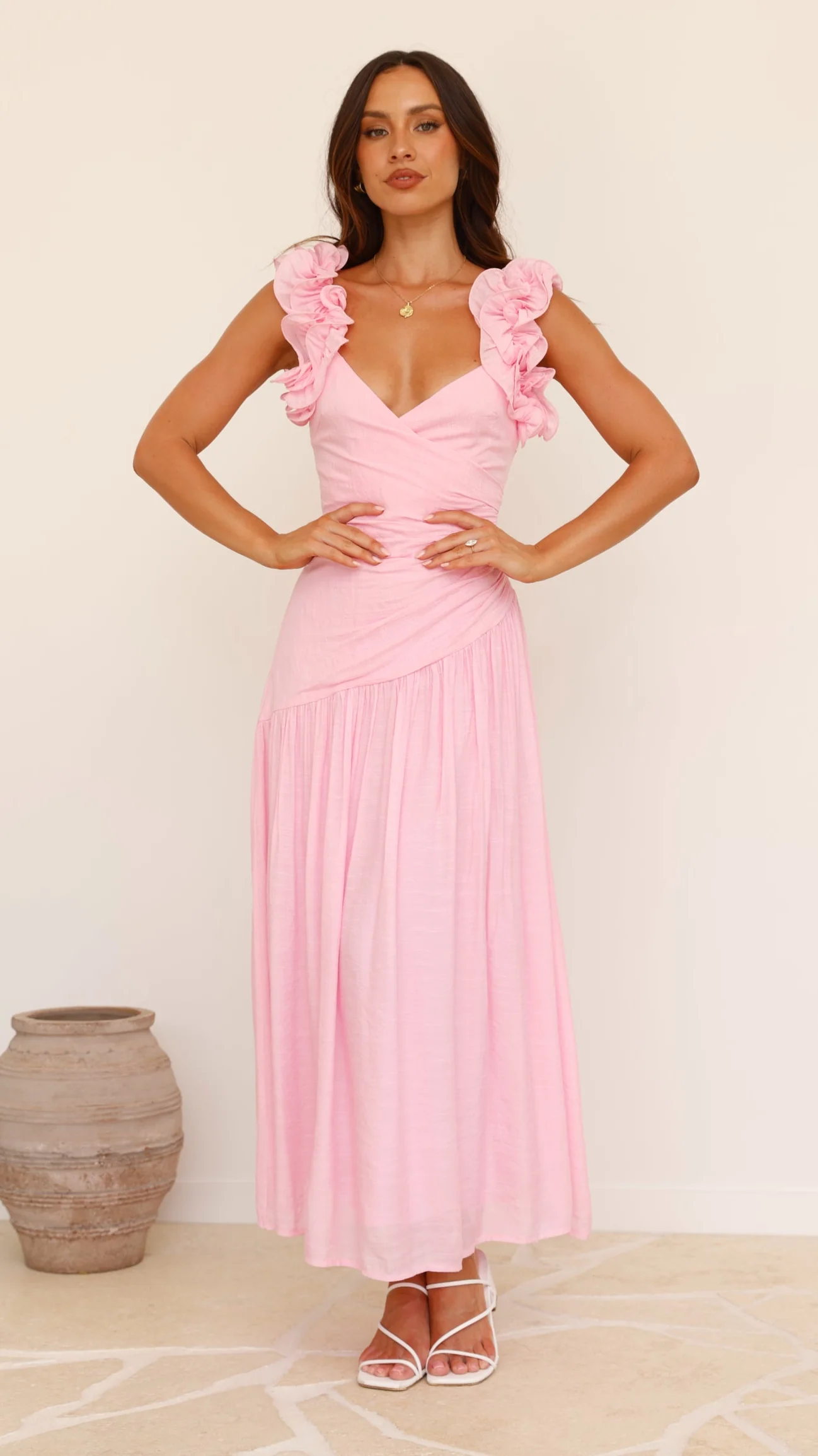 Alma Maxi Dress - Pink